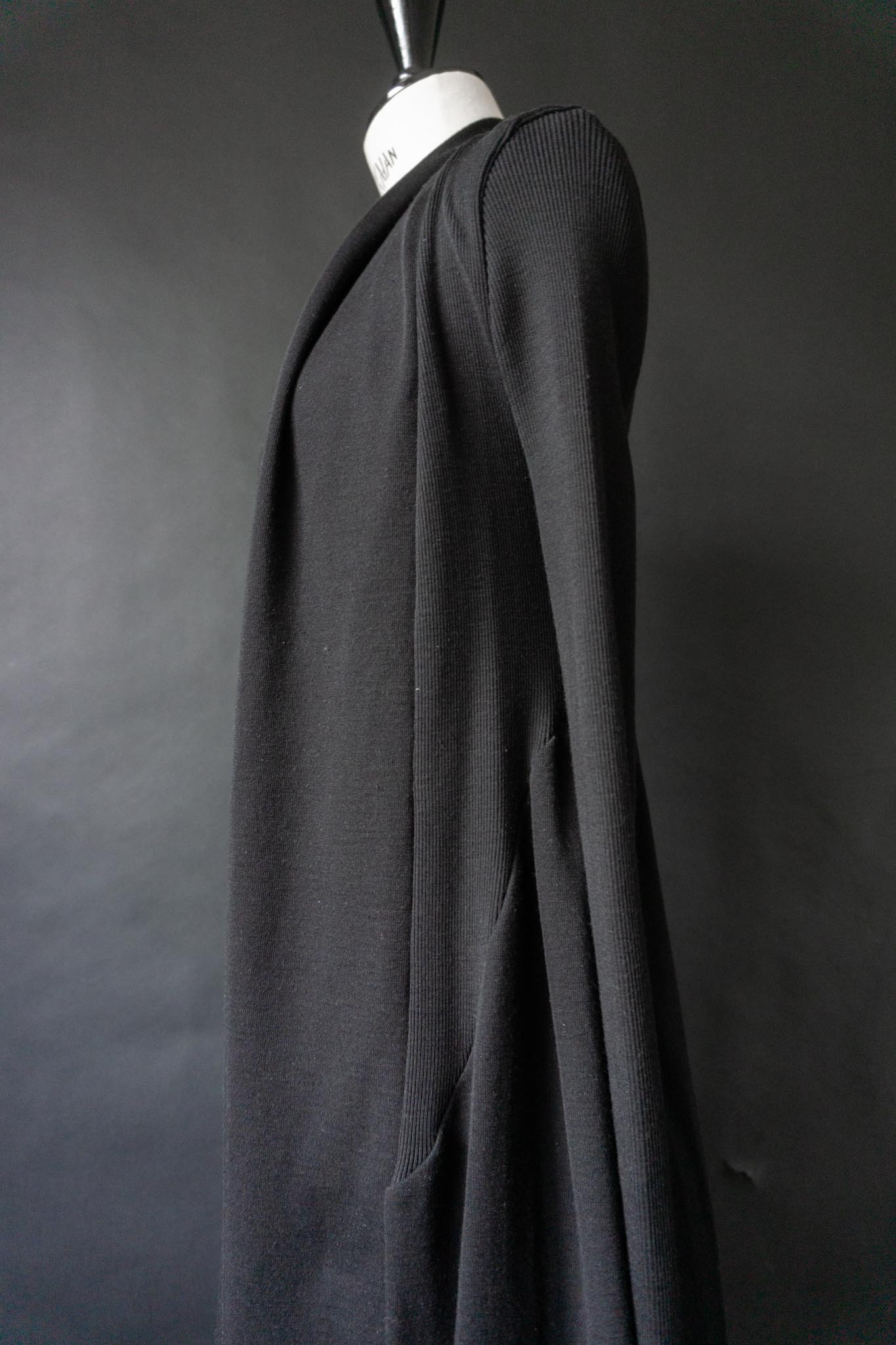Vintage Cardigan, Wolle & Seide mit Schalkragen, XS–M