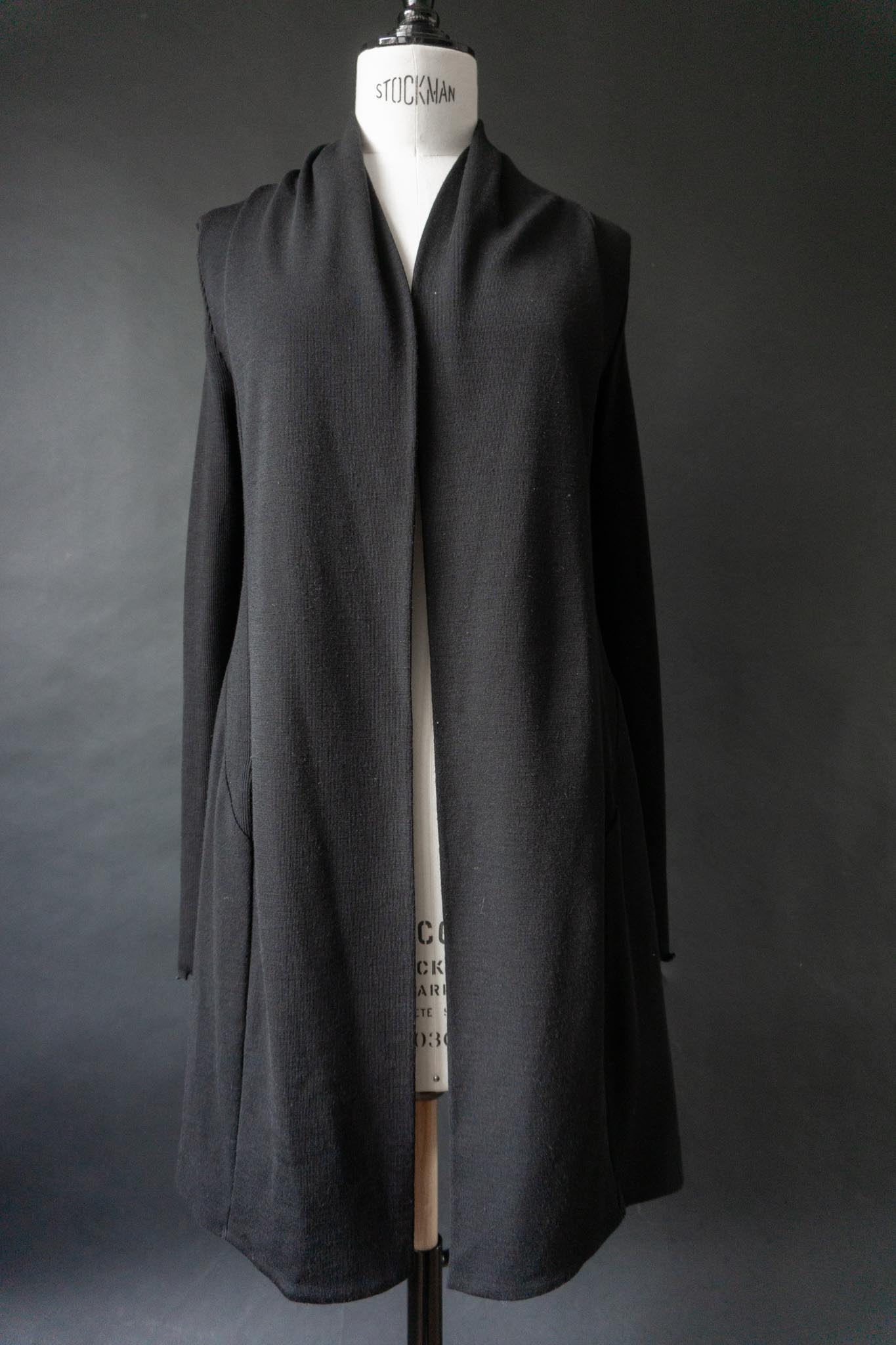 Vintage Cardigan, Wolle & Seide mit Schalkragen, XS–M