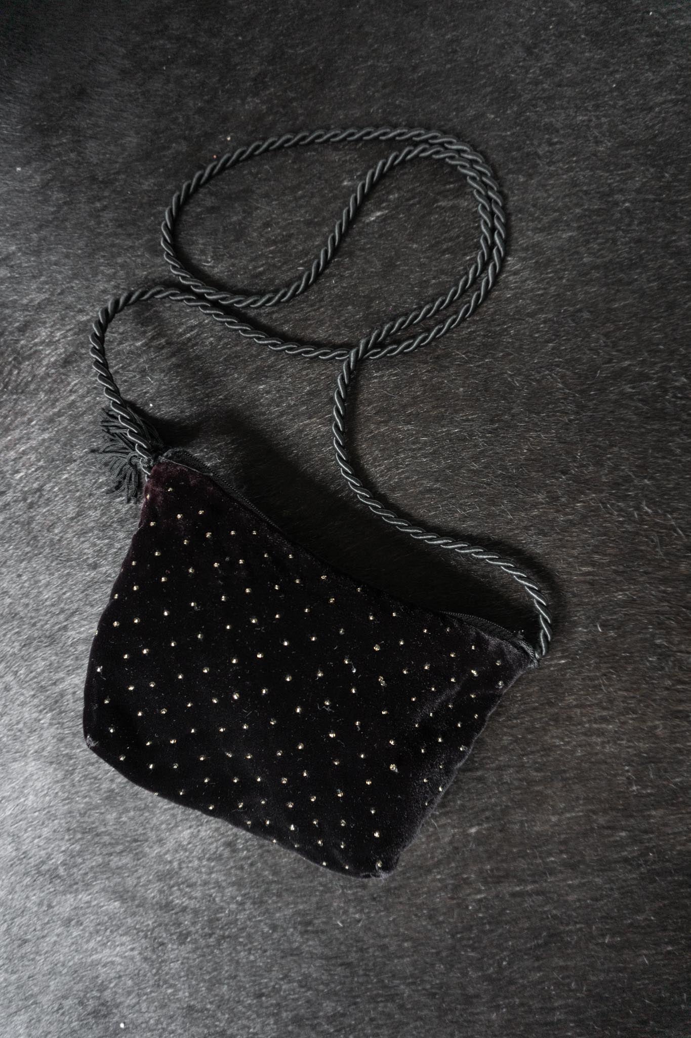 Vintage Whimsigoth Umhängetasche Rose Perlen
