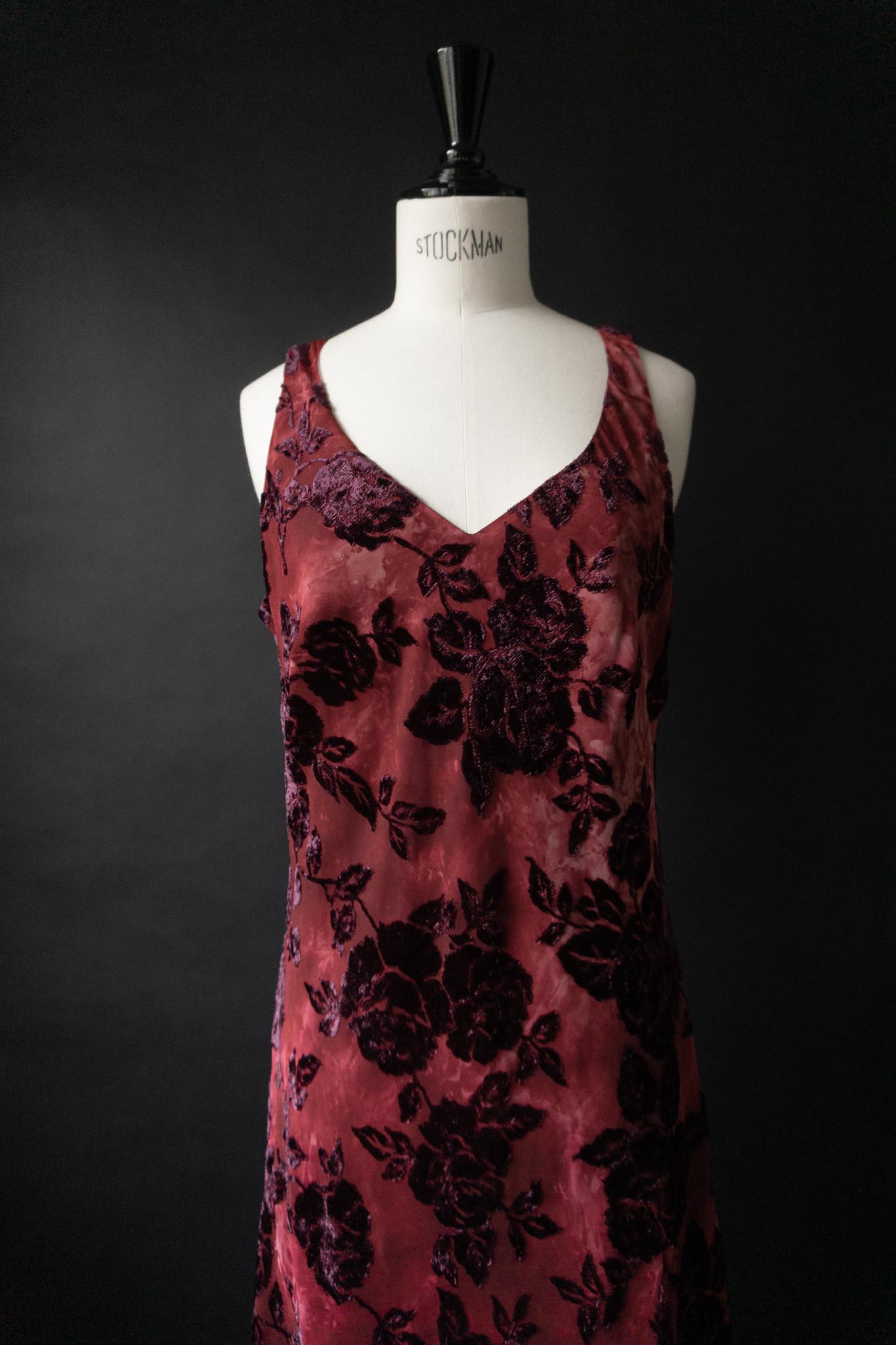 Vintage 90s Whimsigoth Kleid, Rosen, M–L