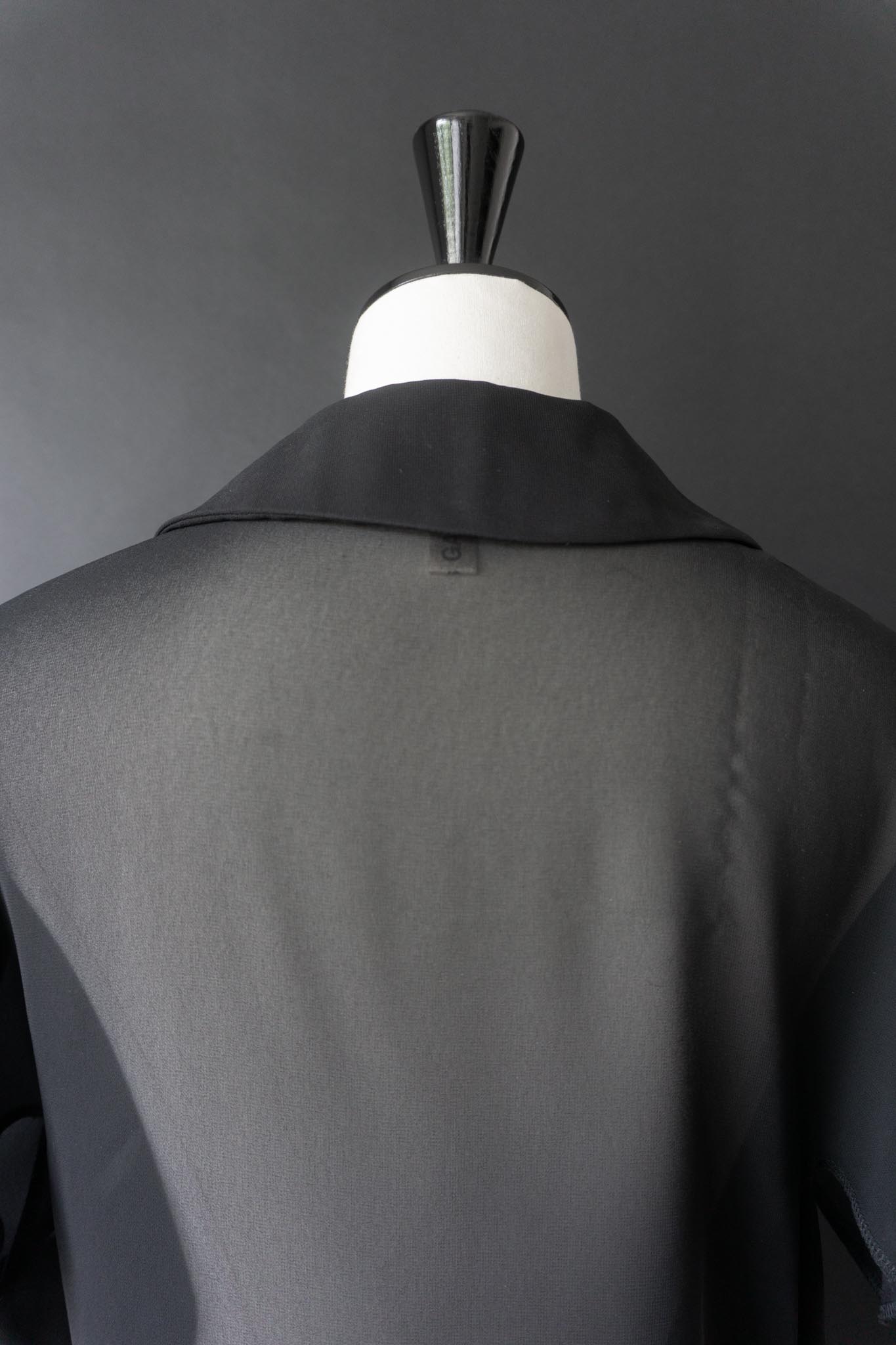 Vintage Comme des Garçons Bluse, Bubikragen, Volant-Rüschen, S–M