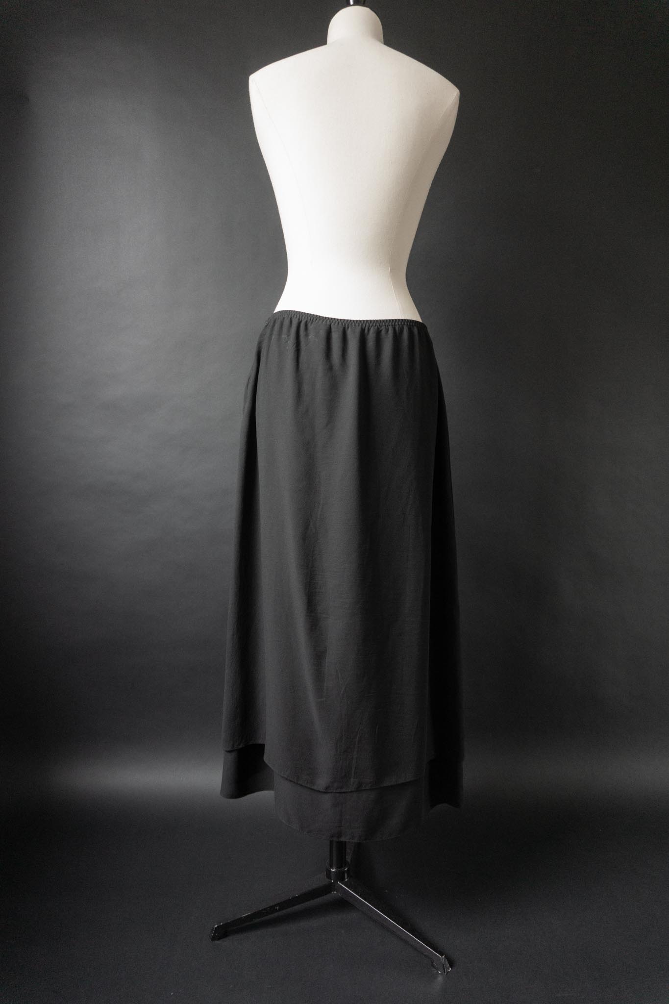 Vintage Laura Ashley Seidenrock, S–M