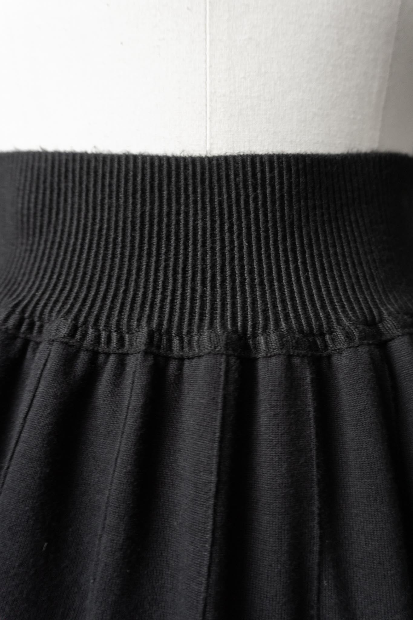 Vintage 90s Jersey Faltenrock, S–M