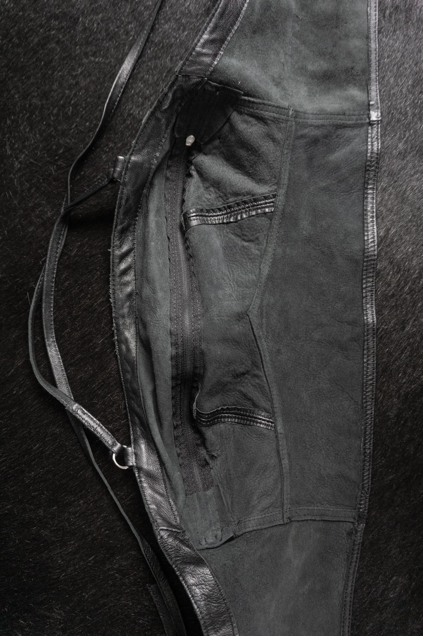 Vintage 80s Premium Ledertop, Zipper, XS–S