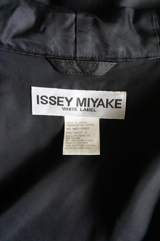 Vintage 90s Issey Miyake White Label Parka mit Kapuze, S–L