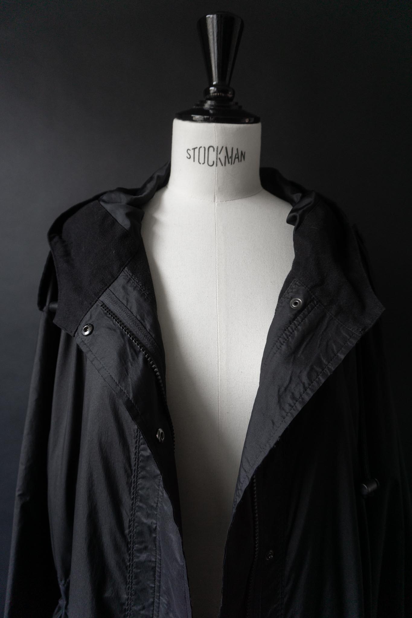 Vintage 90s Issey Miyake White Label Parka mit Kapuze, S–L