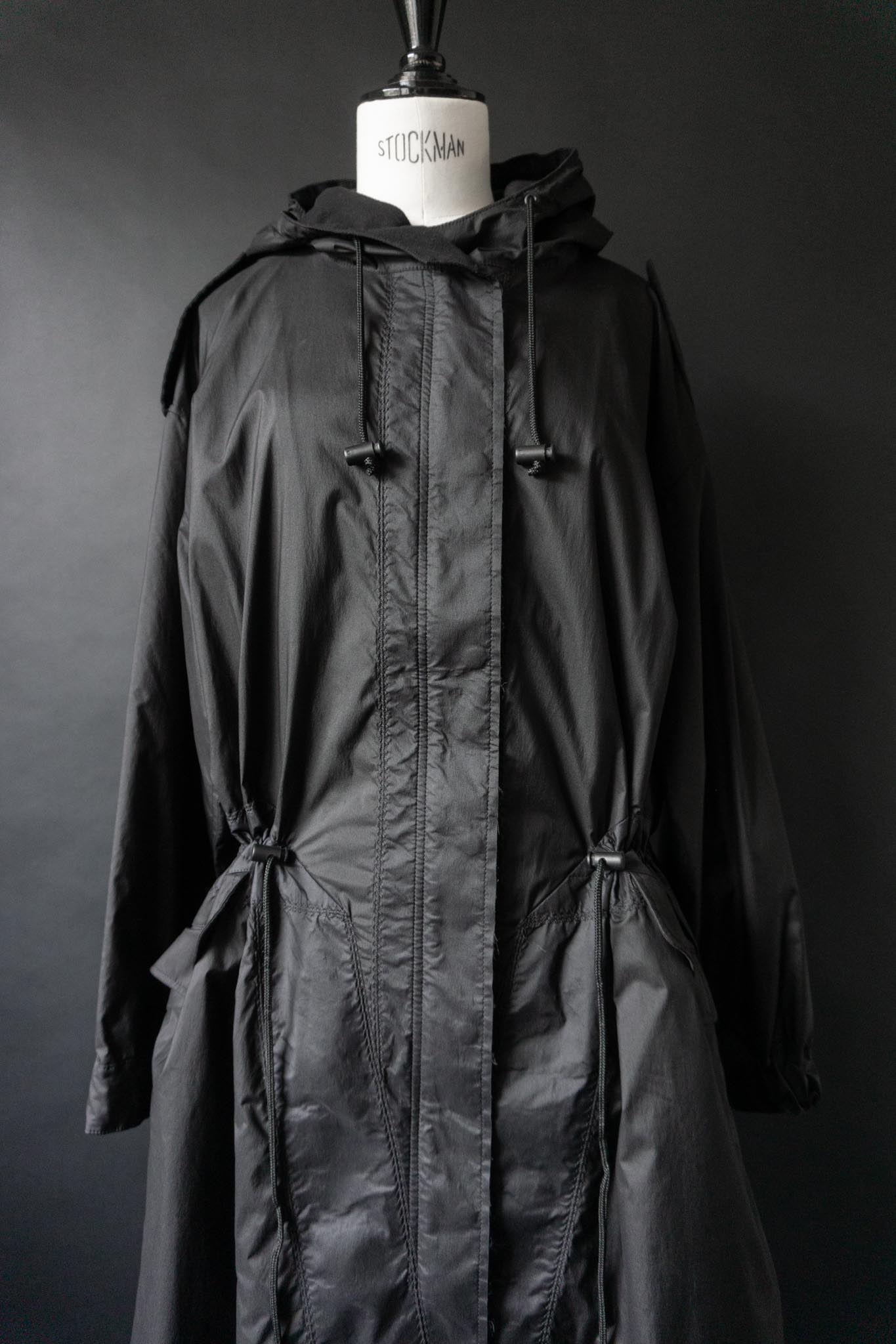 Vintage 90s Issey Miyake White Label Parka mit Kapuze, S–L