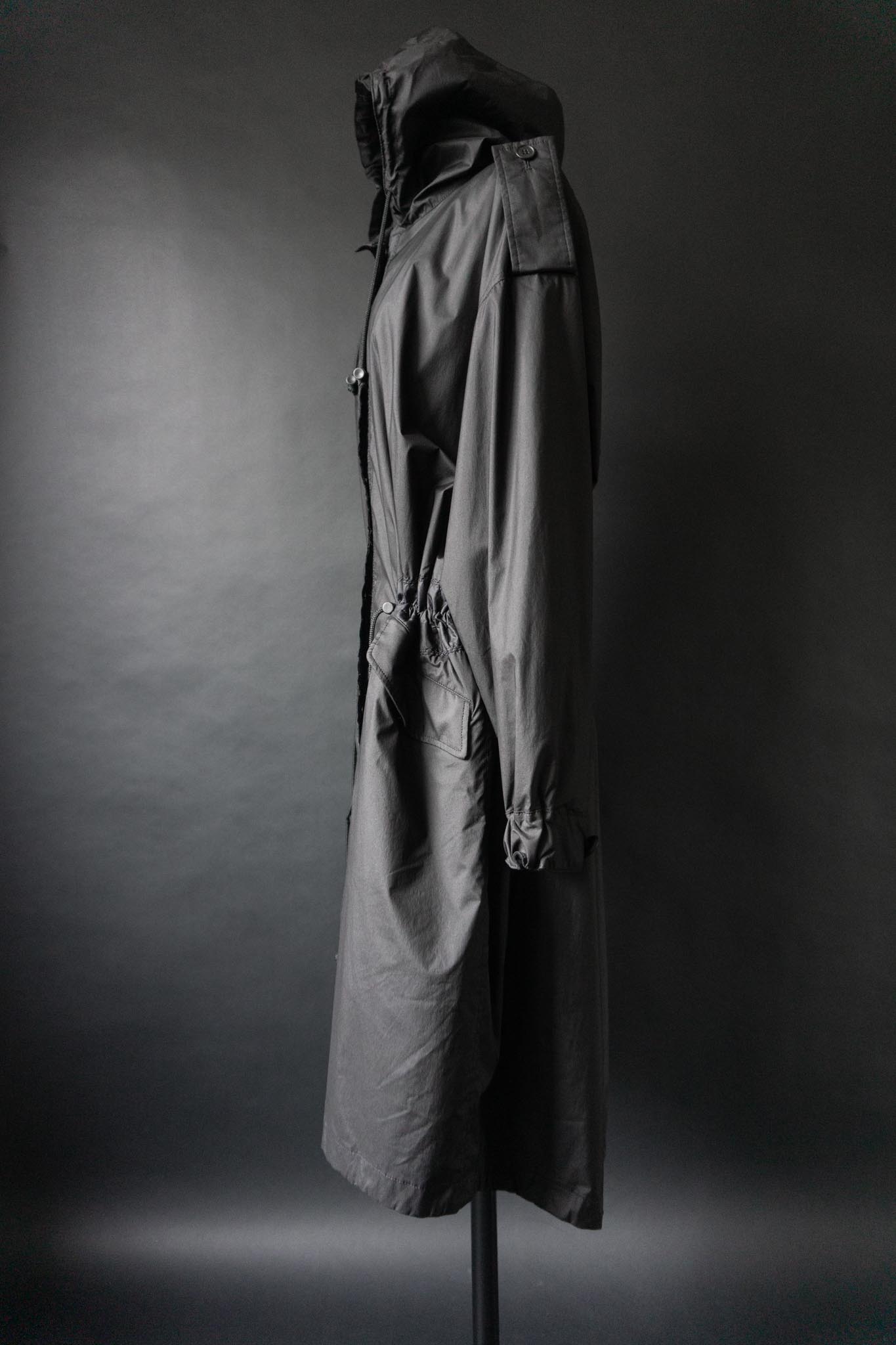 Vintage 90s Issey Miyake White Label Parka mit Kapuze, S–L