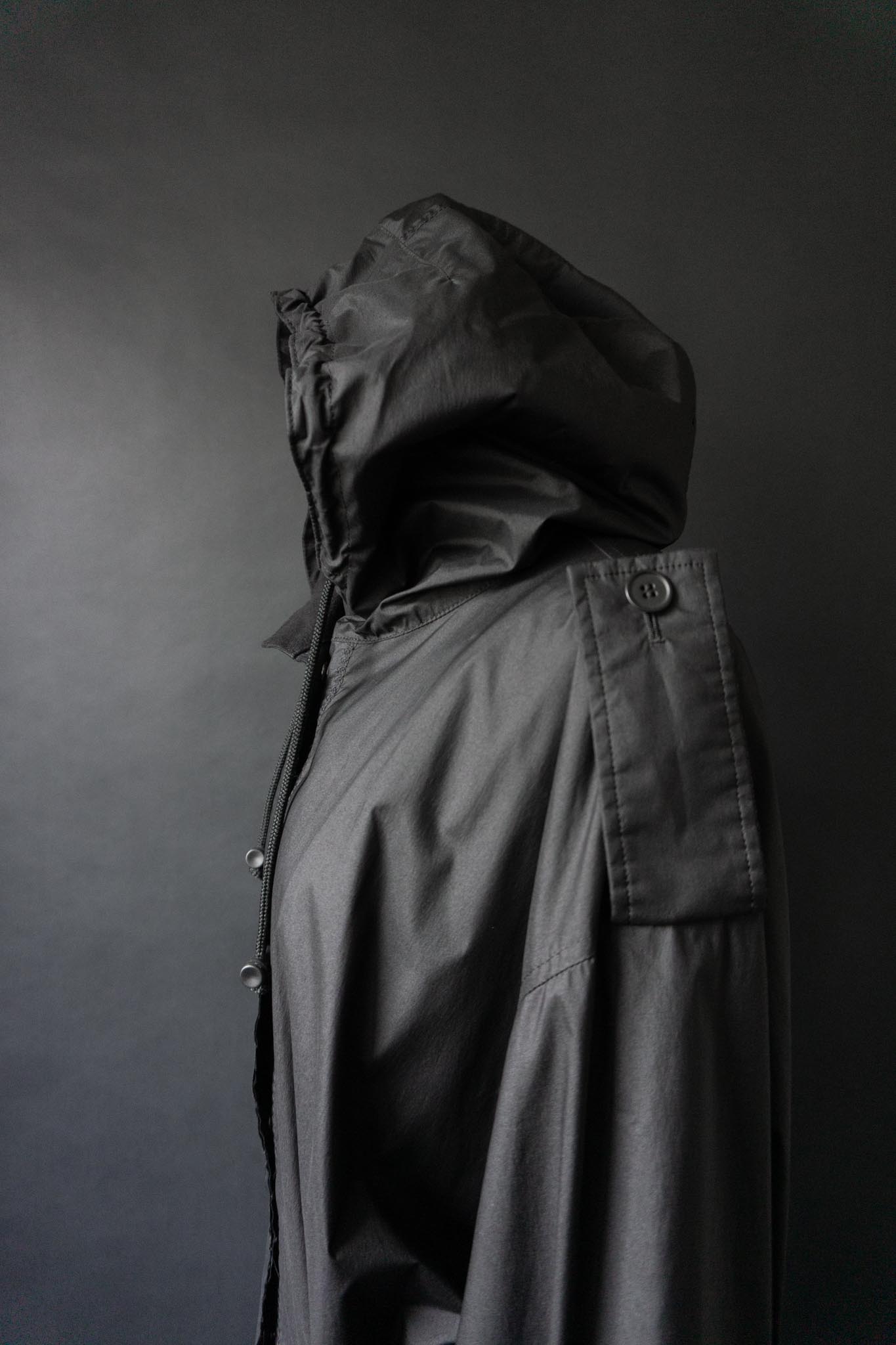 Vintage 90s Issey Miyake White Label Parka mit Kapuze, S–L