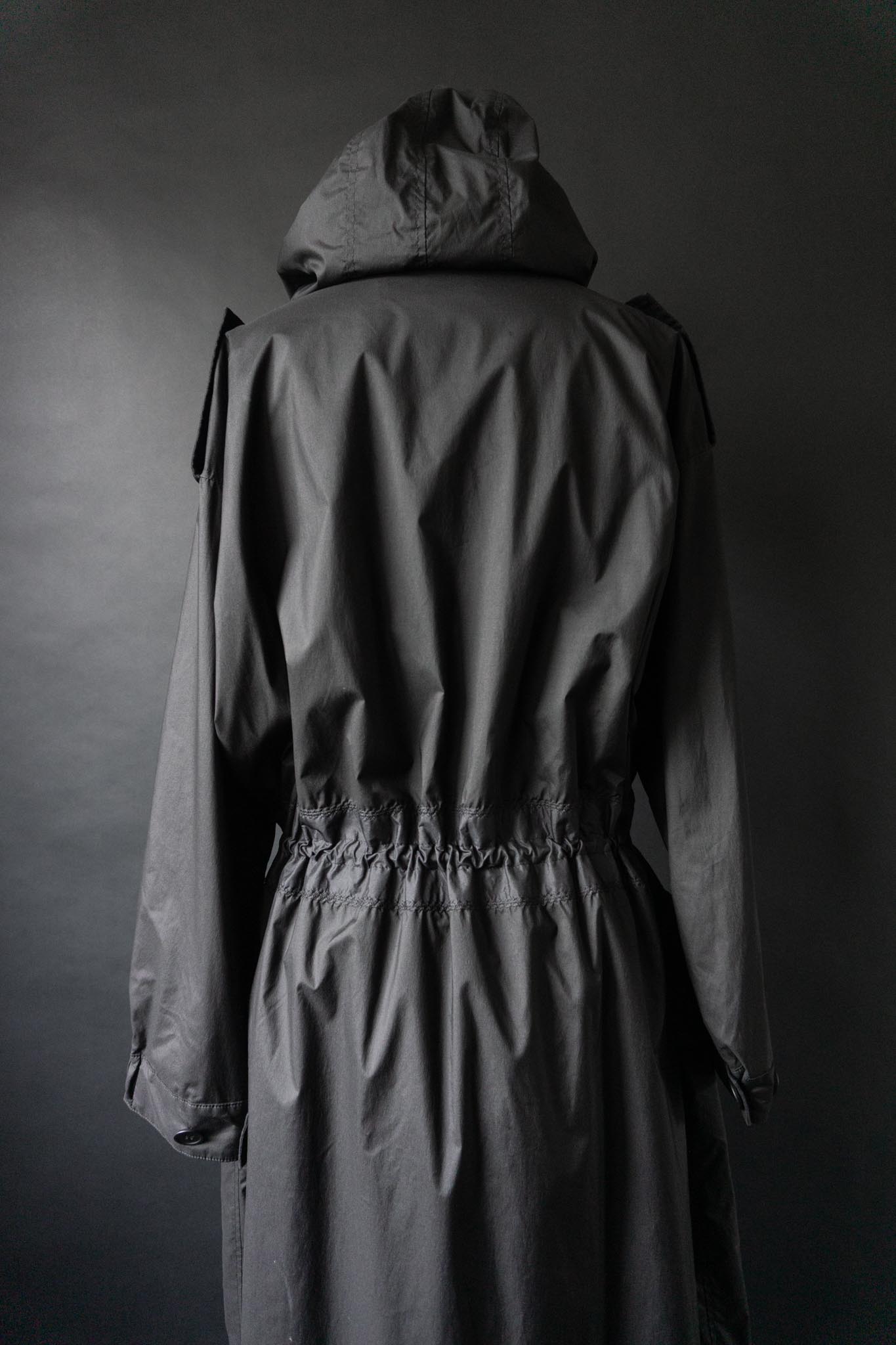 Vintage 90s Issey Miyake White Label Parka mit Kapuze, S–L