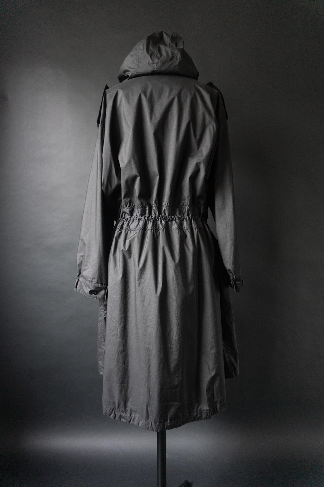 Vintage 90s Issey Miyake White Label Parka mit Kapuze, S–L