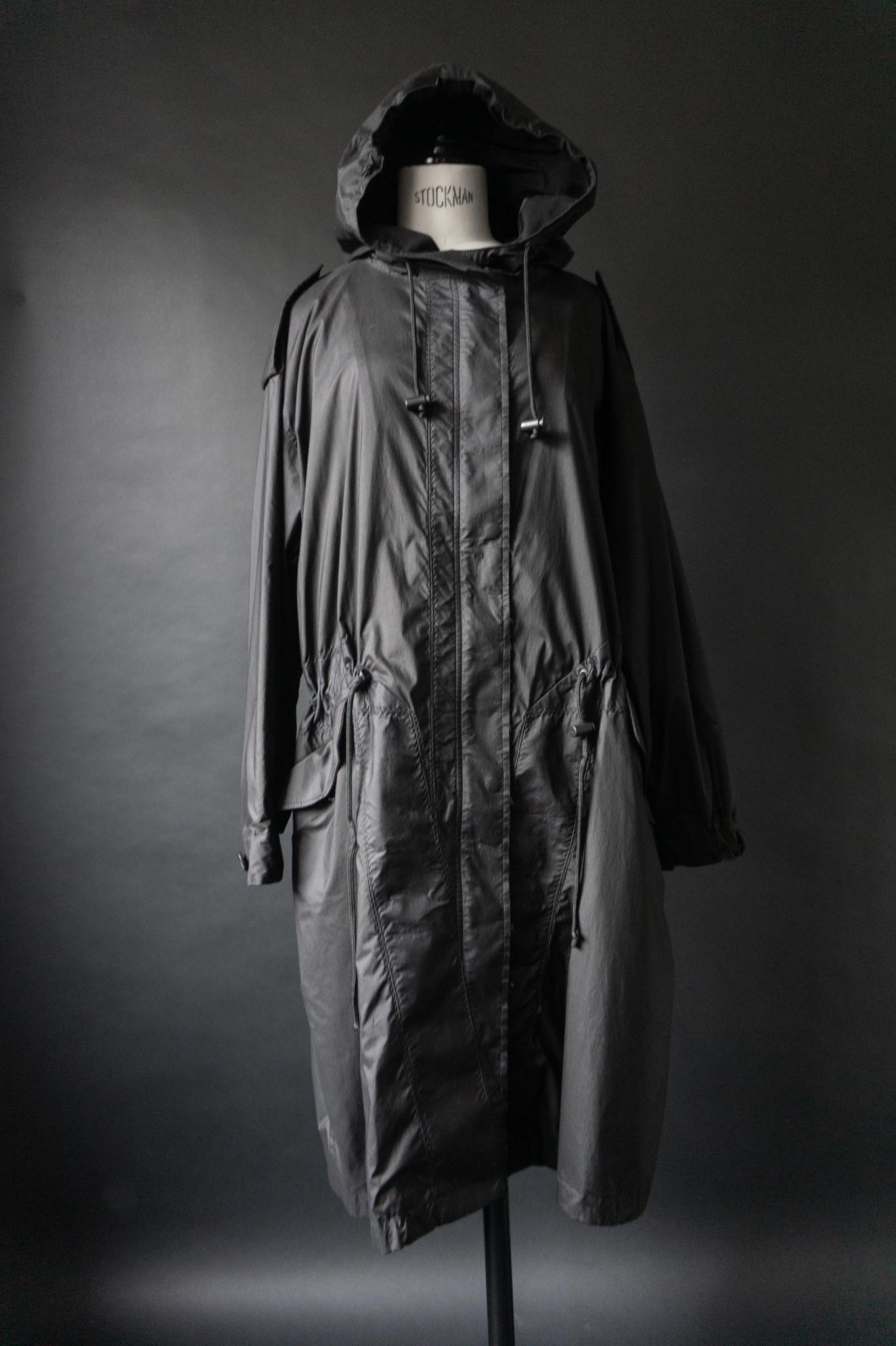 Vintage 90s Issey Miyake White Label Parka mit Kapuze, S–L