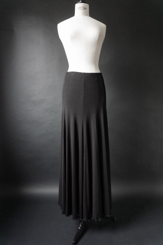 Vintage 90s Midirock, Wellenkante, S–M