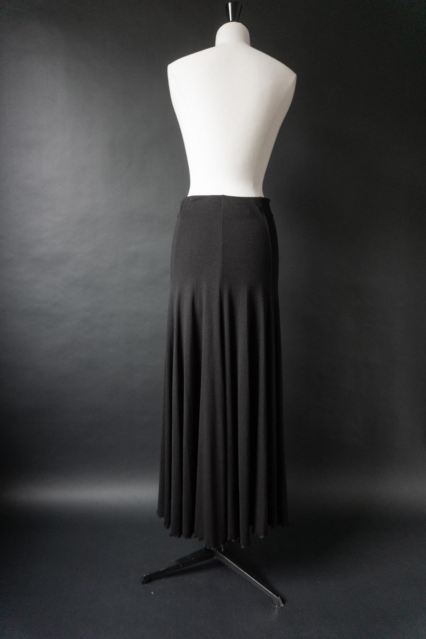 Vintage 90s Midirock, Wellenkante, S–M