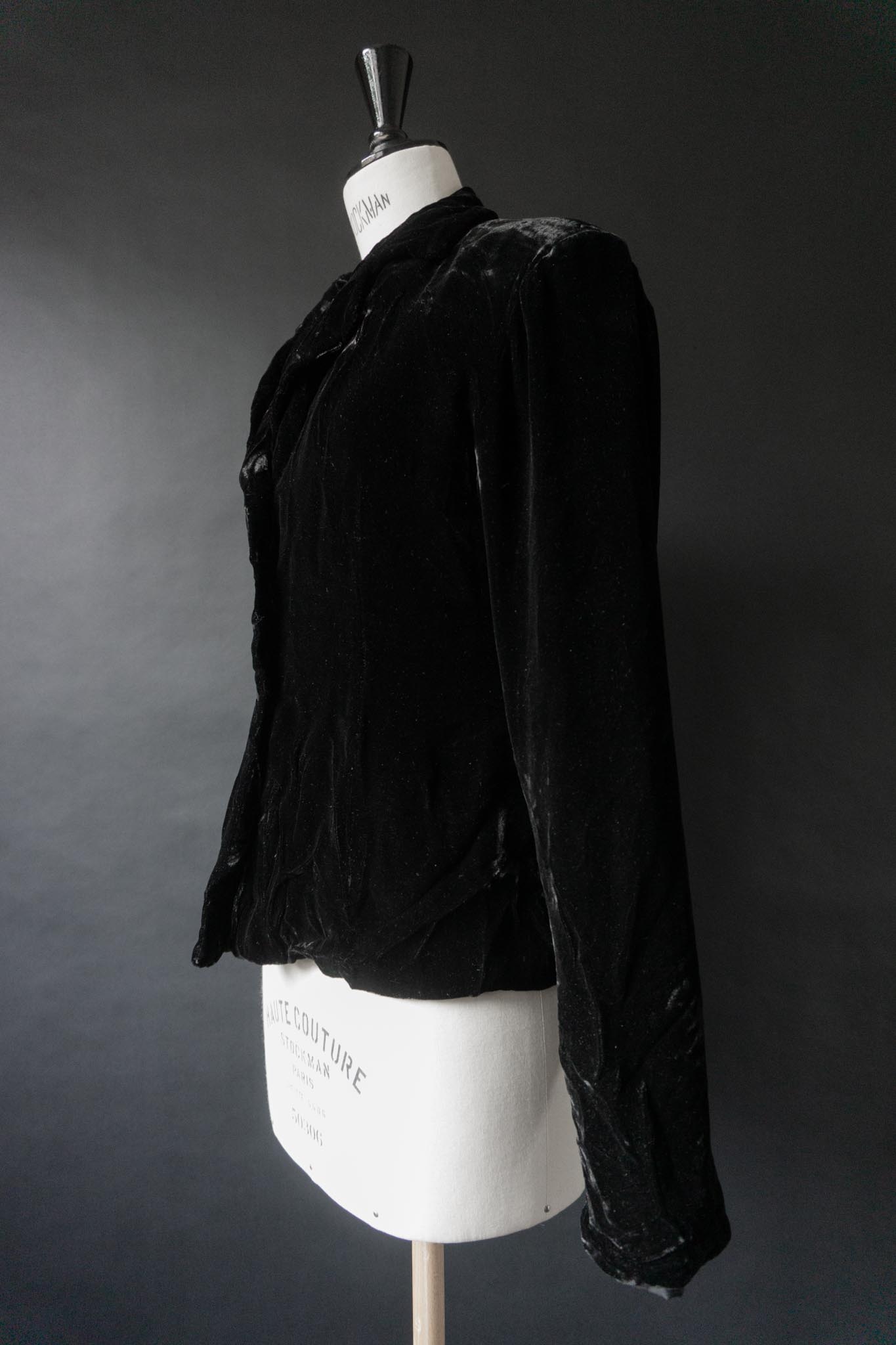 Vintage Goth Samtblazer 80s, S–M