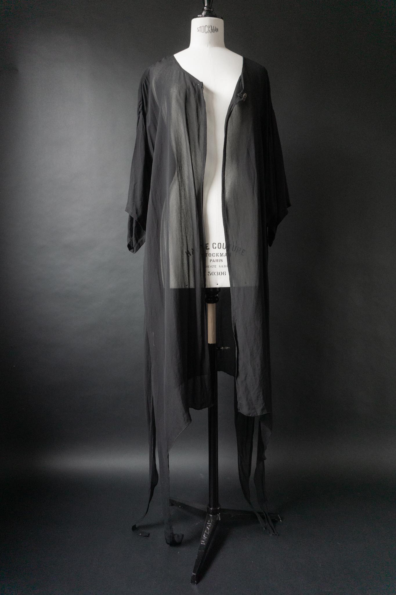 Vintage 90s Gothic Bluse, L–XXL