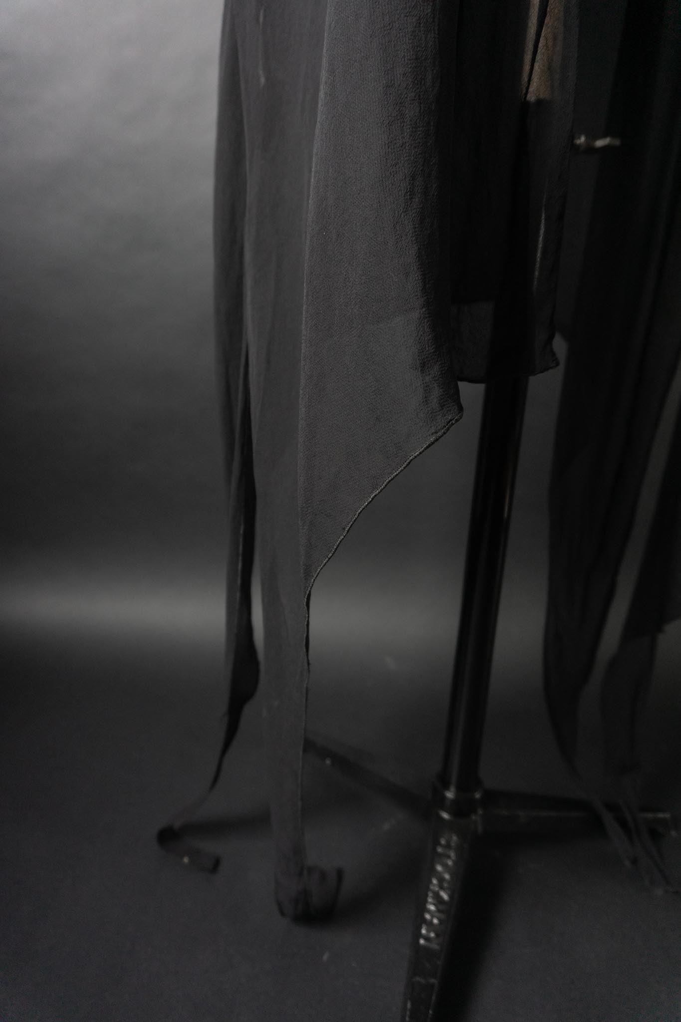 Vintage 90s Gothic Bluse, L–XXL