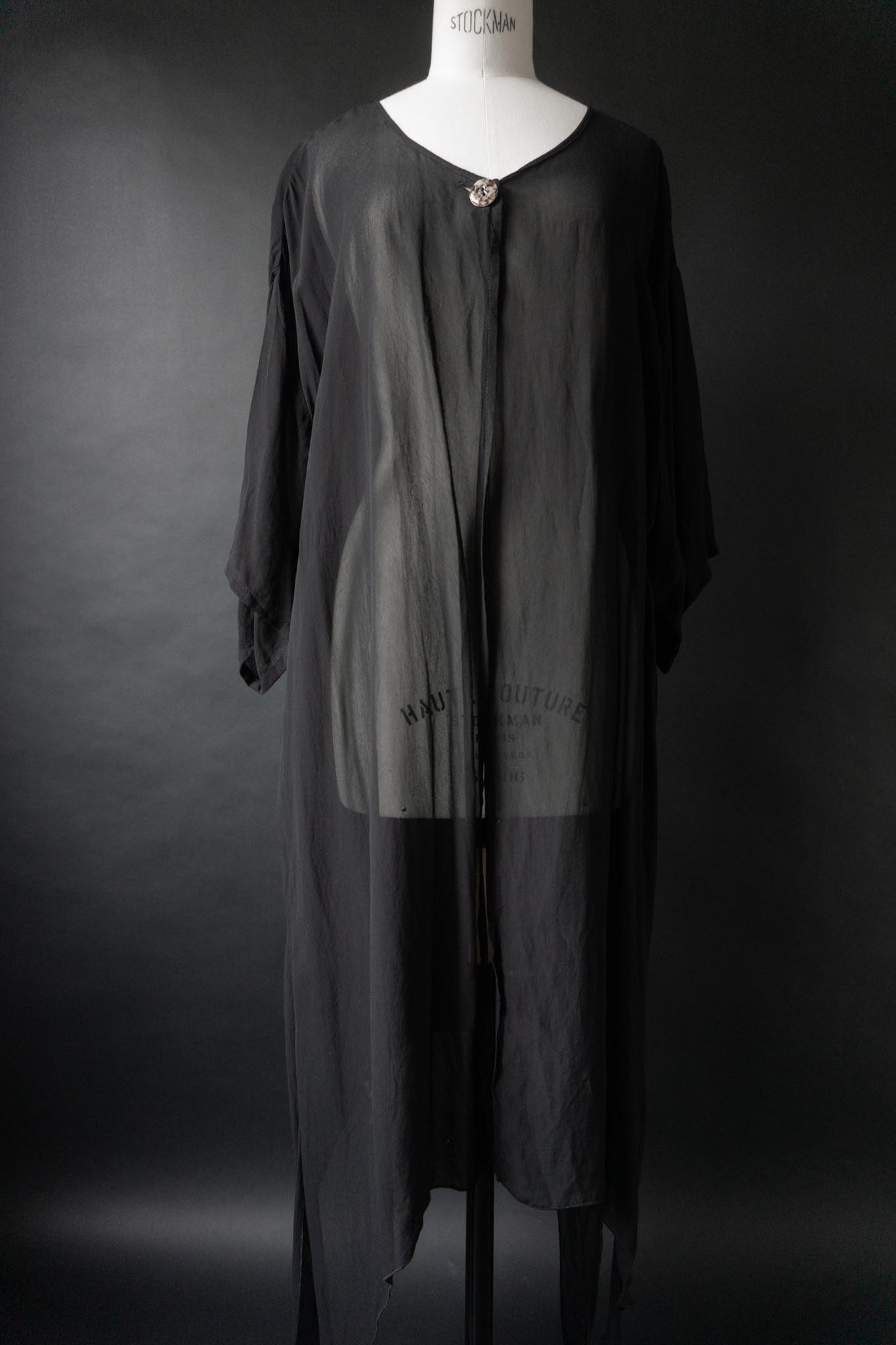Vintage 90s Gothic Bluse, L–XXL
