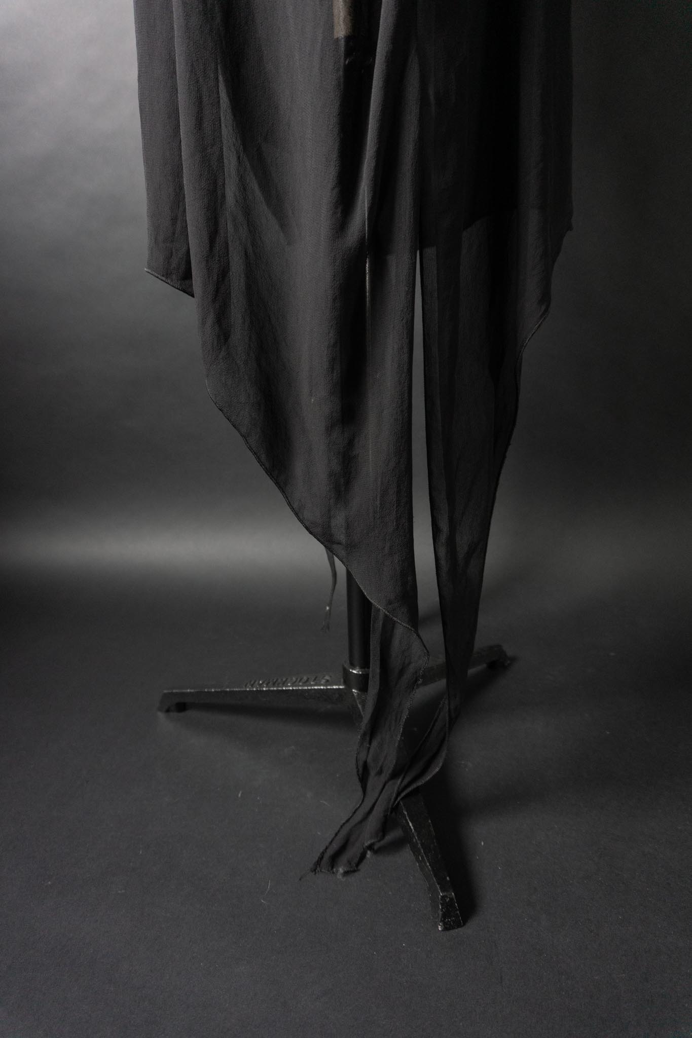 Vintage 90s Gothic Bluse, L–XXL
