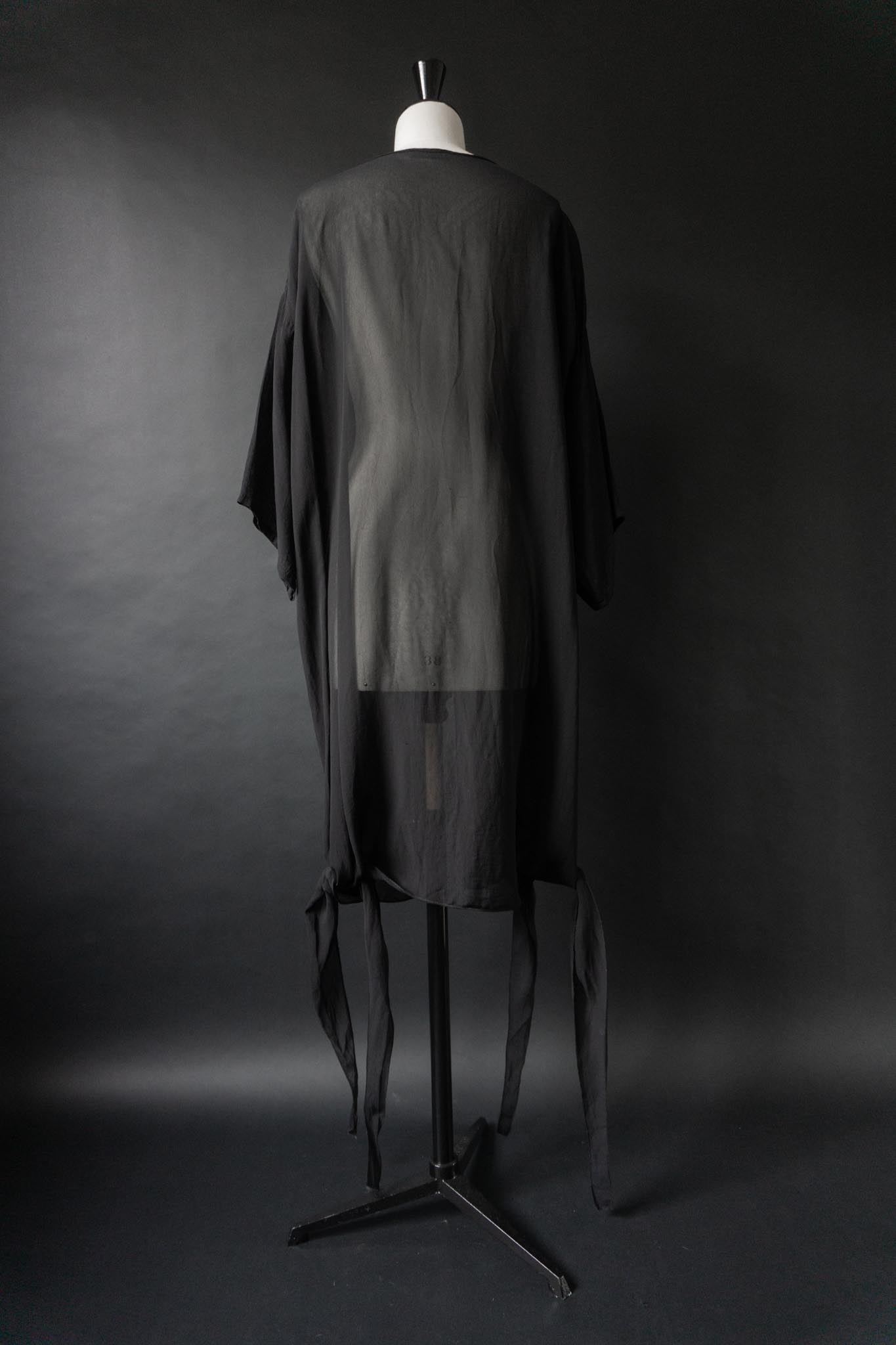 Vintage 90s Gothic Bluse, L–XXL