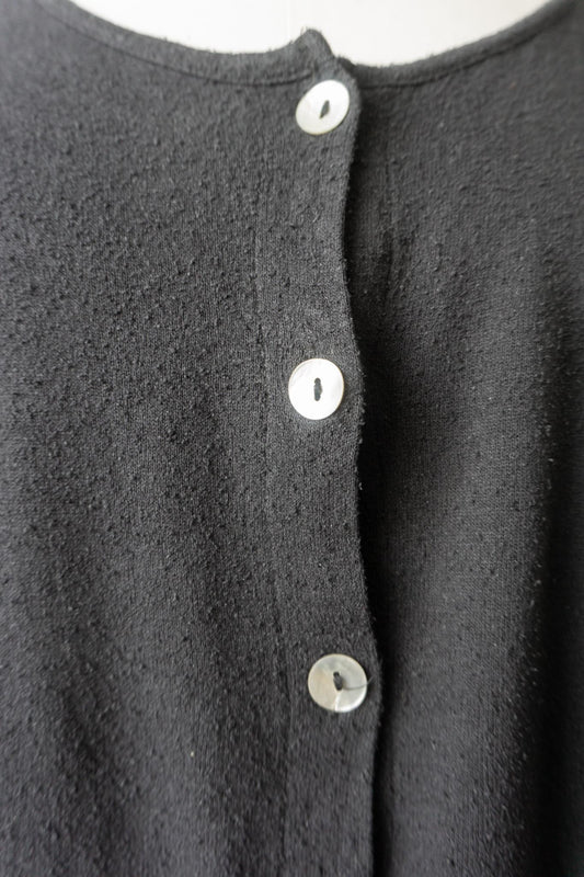 Vintage Seidentop mit Perlmuttknöpfen | Cottagecore trifft Minimalismus, M–L