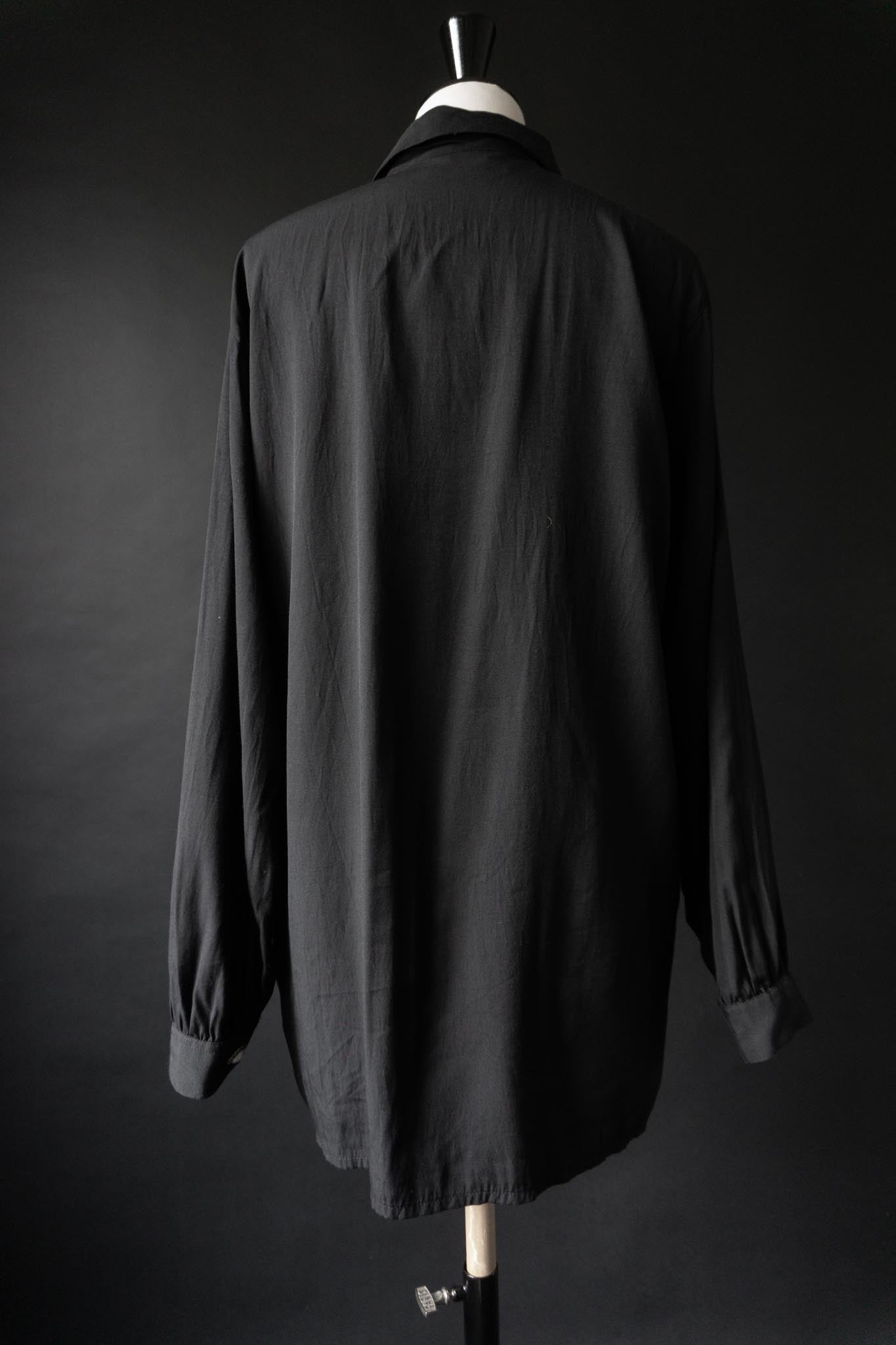 Vintage 80s Goth Bluse, M–L