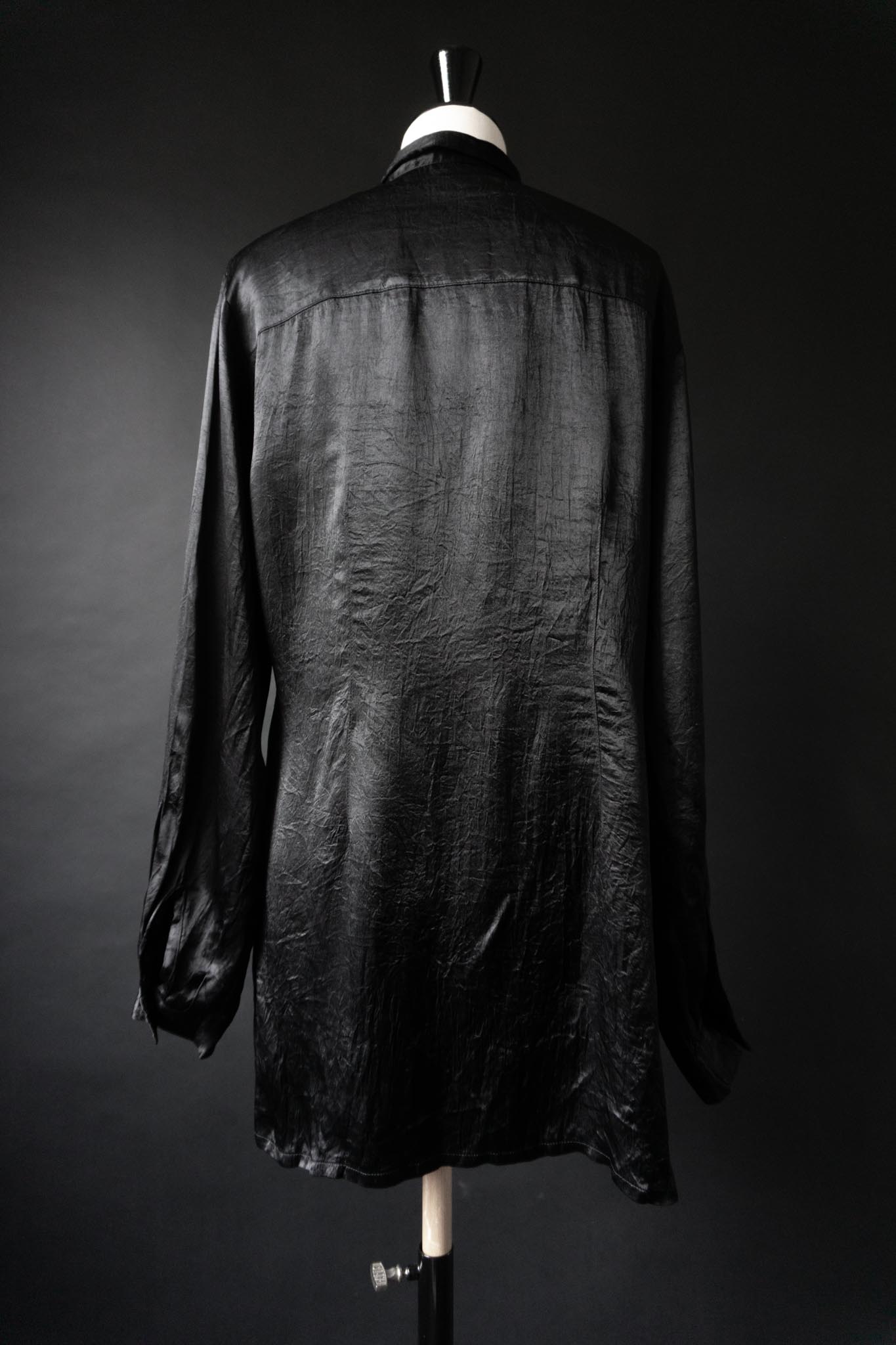 Vintage 90s Vampy Shiny Bluse, S–M