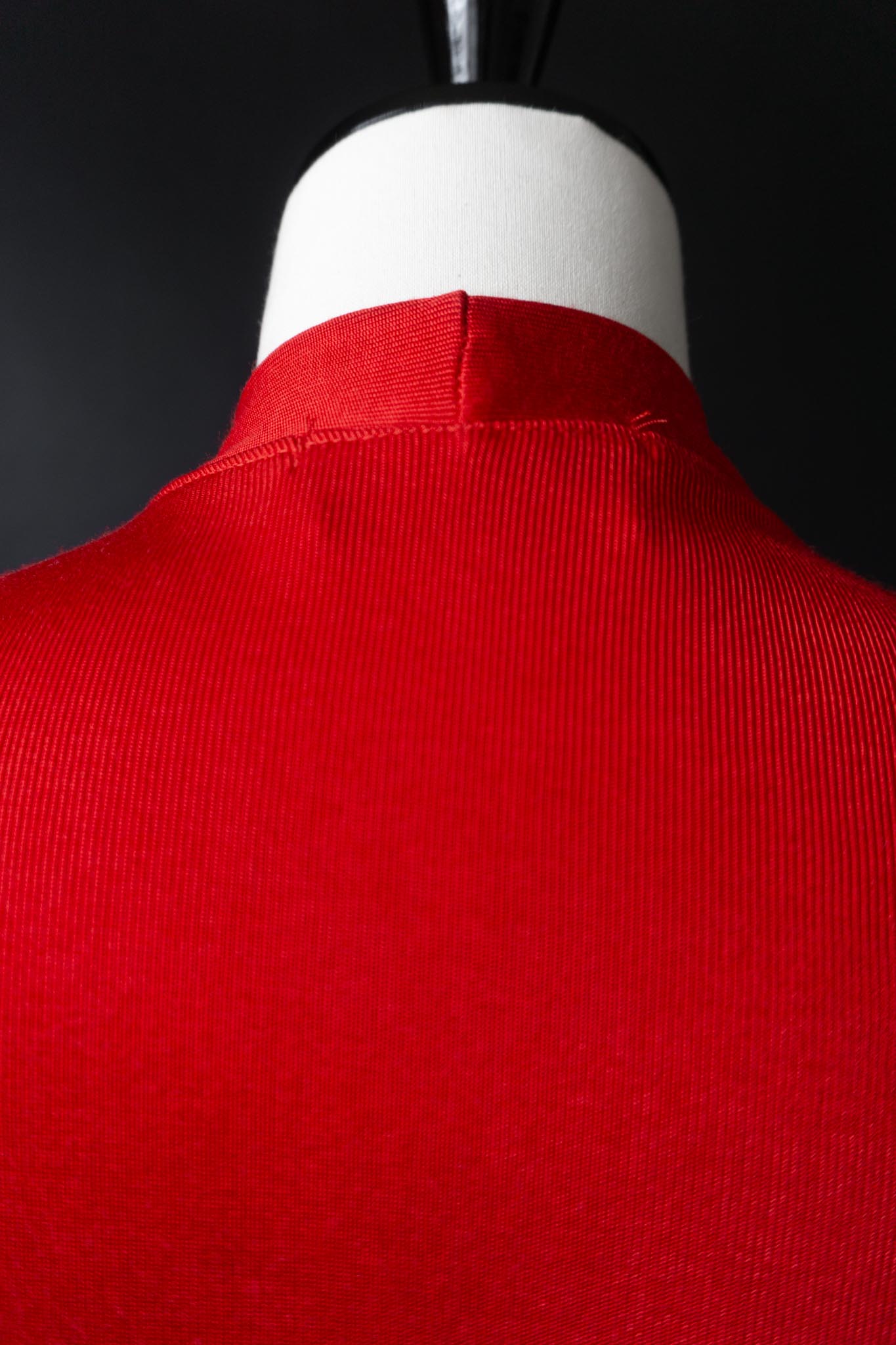 Vintage Cardiga, Feuerrot, Skulptural, S–M