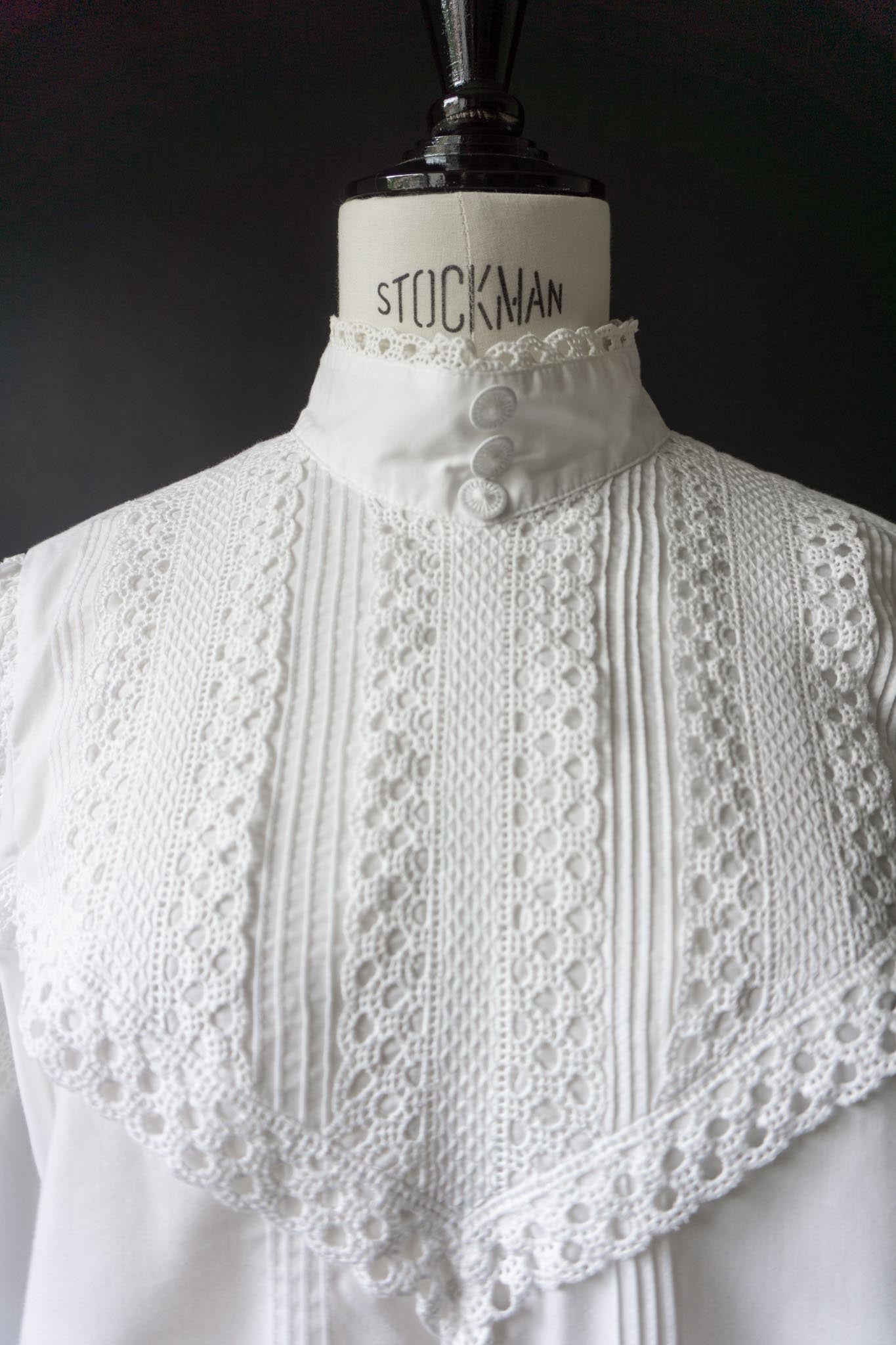 Vintage Bluse, Victorian Girl, M–L