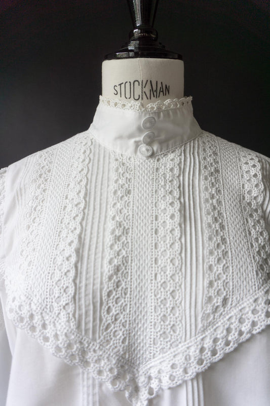 Vintage Bluse, Victorian Girl, M–L