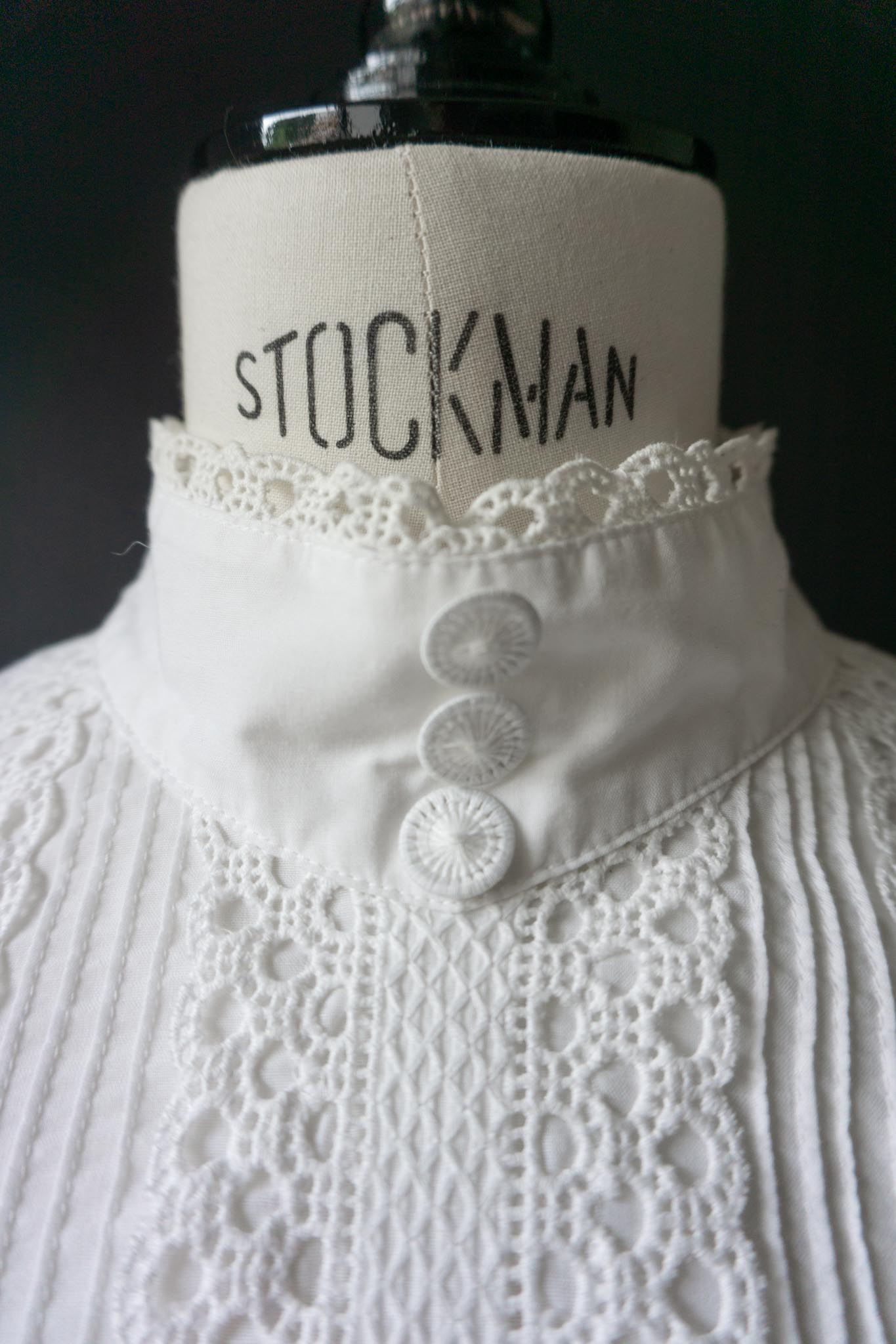 Vintage Bluse, Victorian Girl, M–L