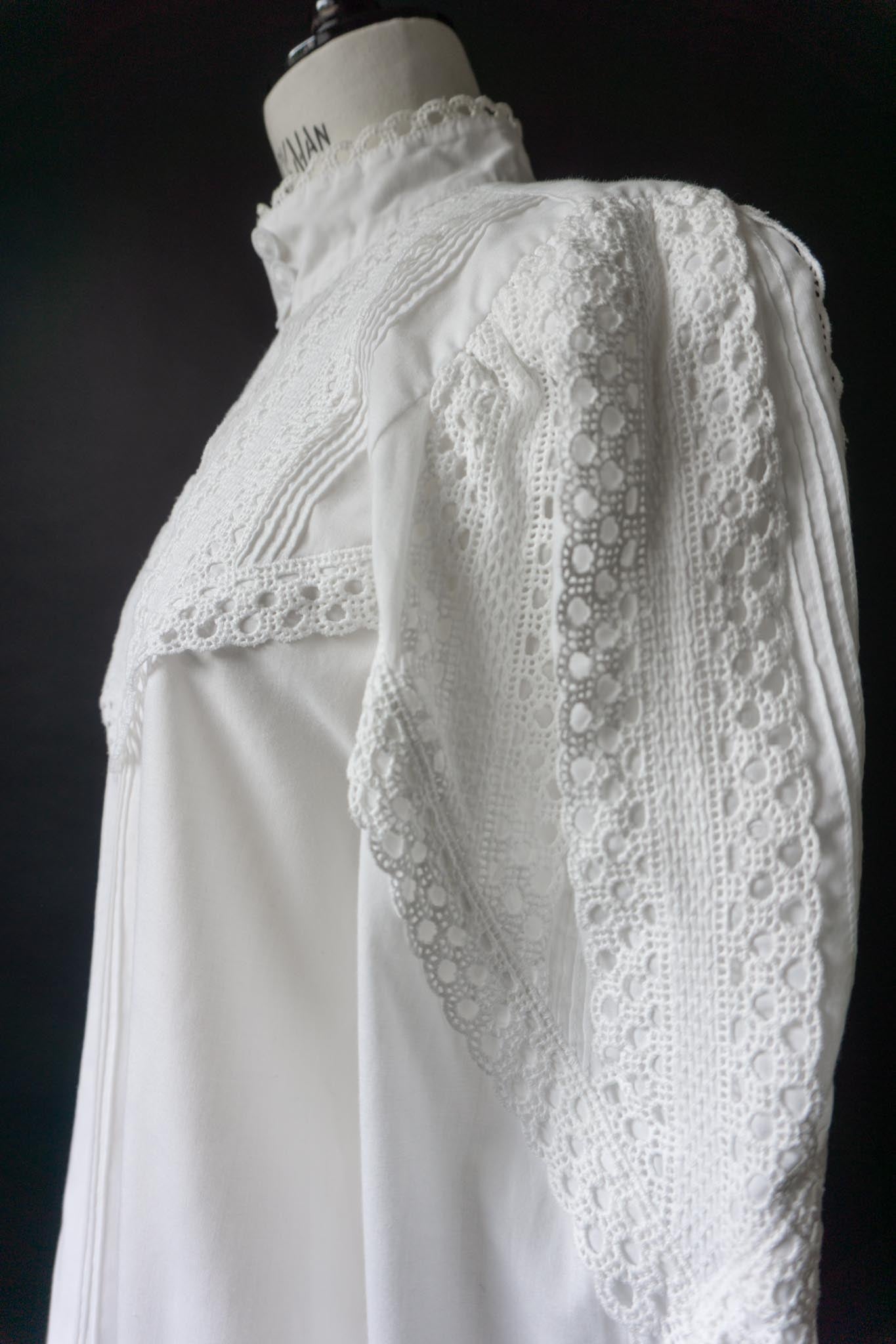 Vintage Bluse, Victorian Girl, M–L