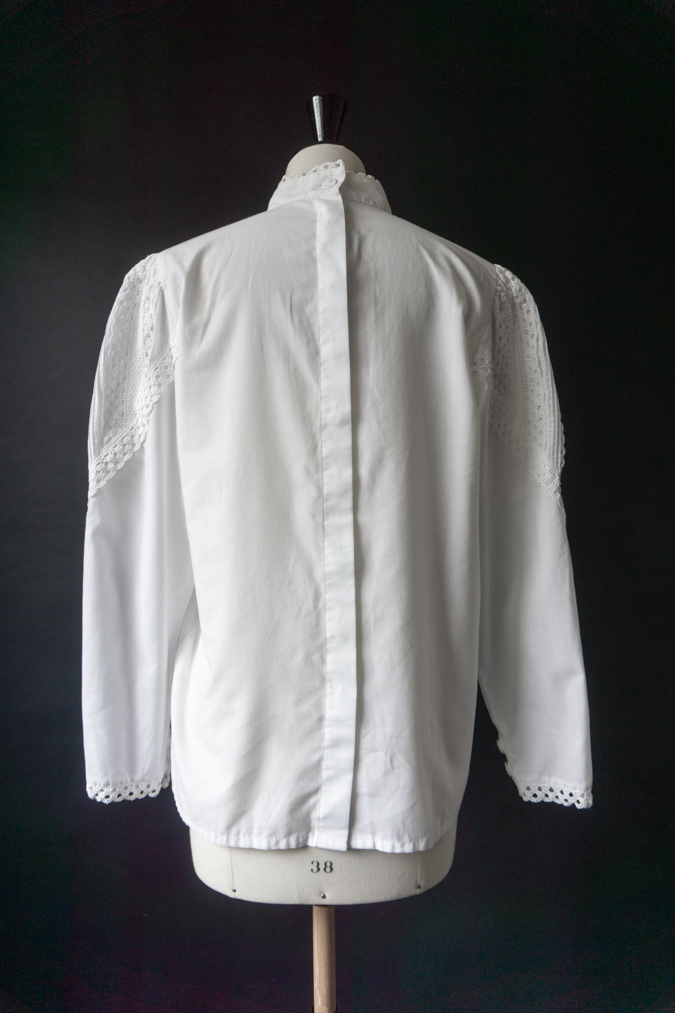 Vintage Bluse, Victorian Girl, M–L