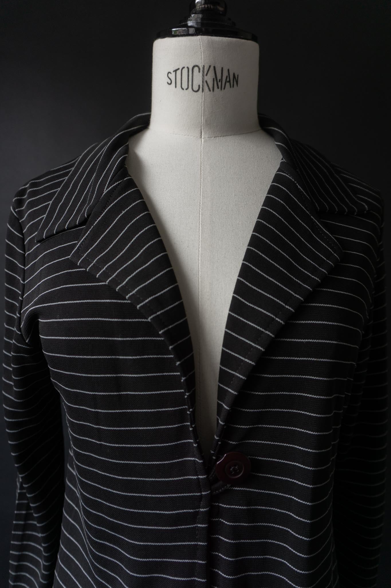 Vintage 90s Witchy Cardigan, Pinstripe, XS–S