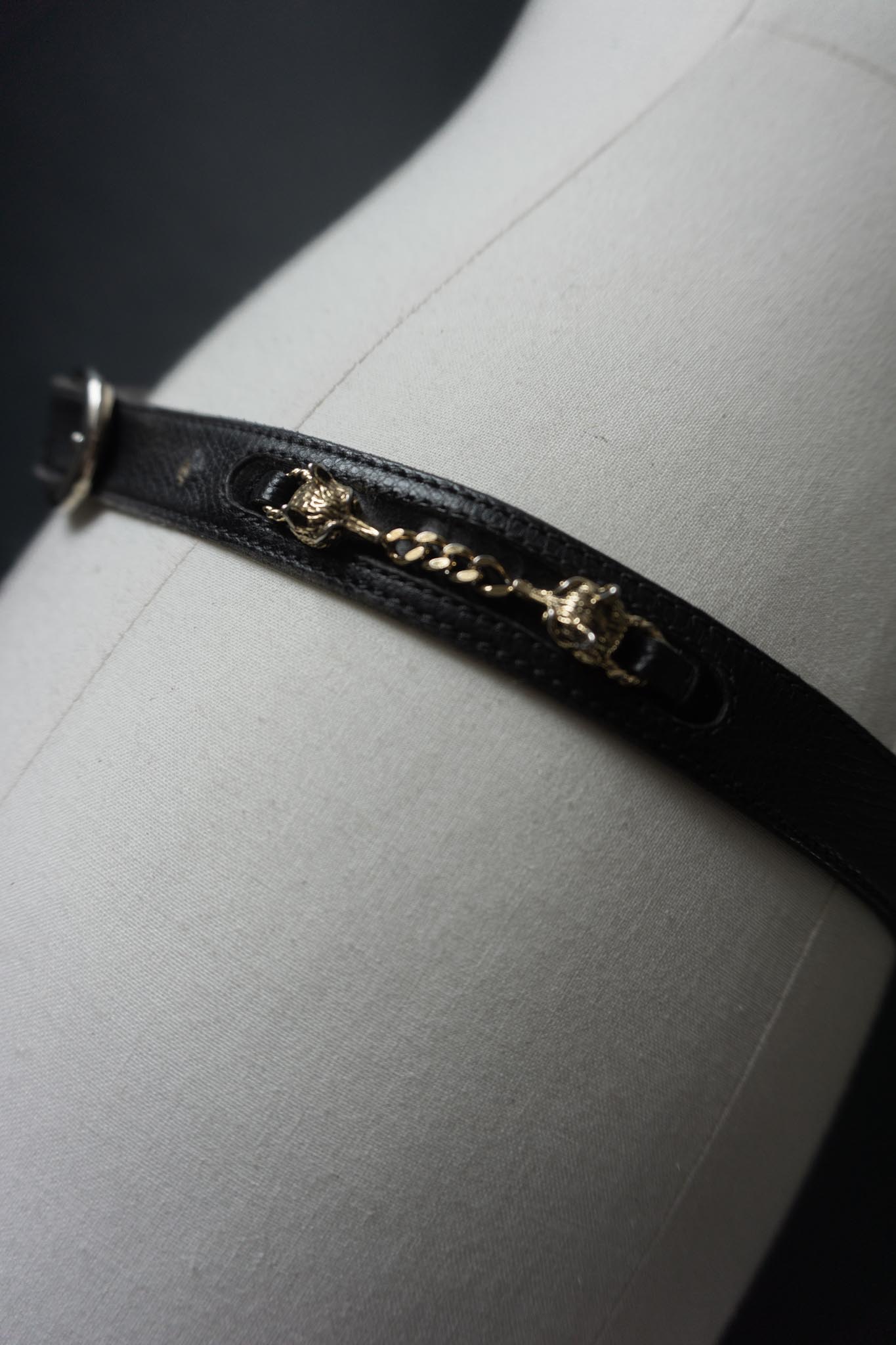 Vintage Gürtel, 80s, Wölfe, S–M