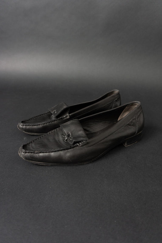 Vintage Leder Loafer, 90s, Made in Italy, 41