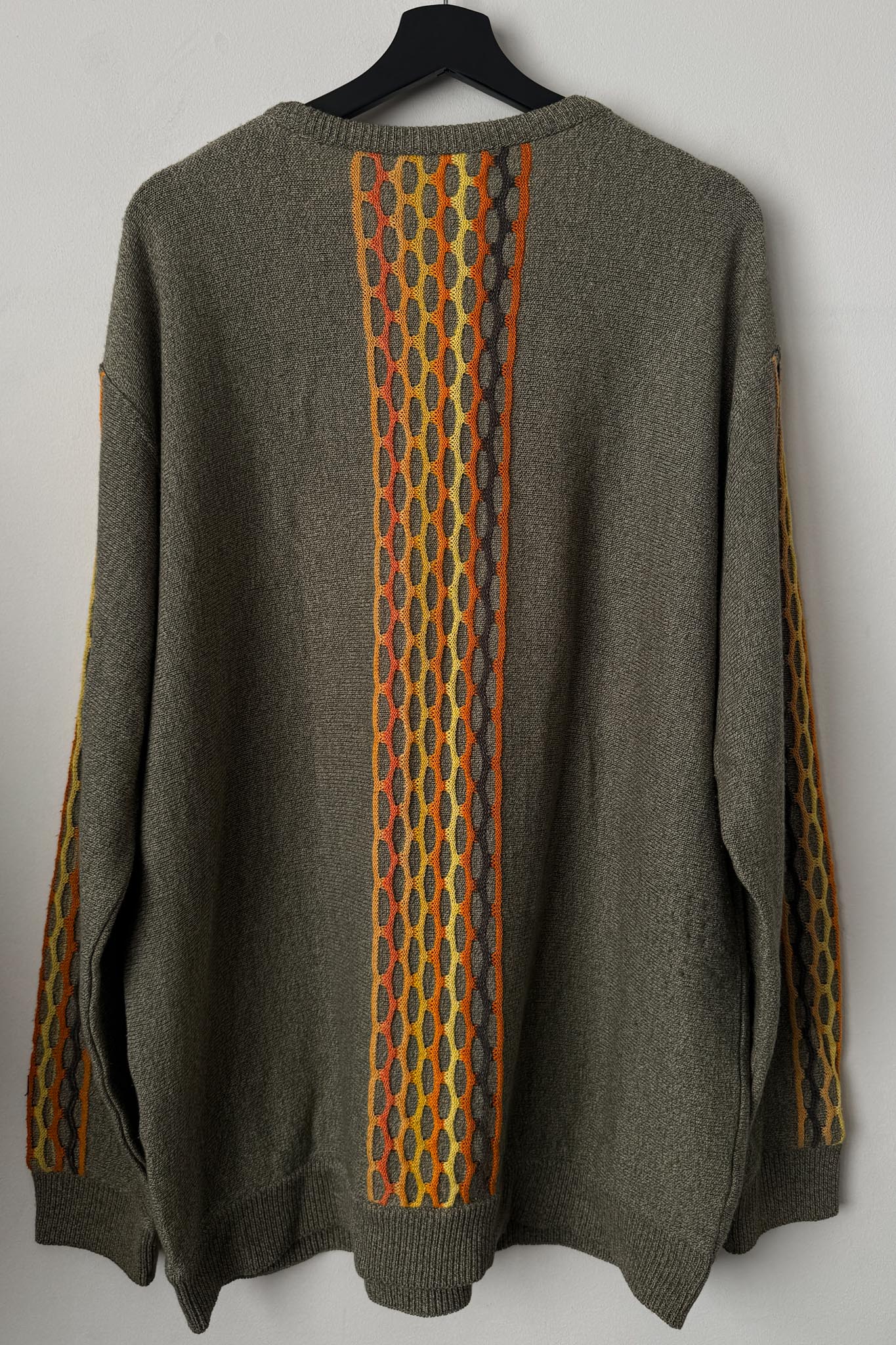 Vintage 80s Carlo Colucci Pullover, Herbstfarben, XL