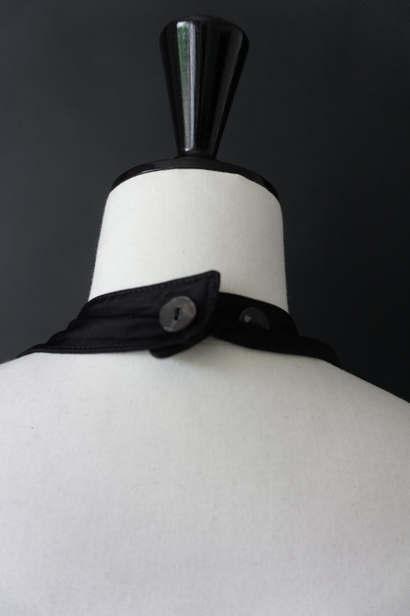 Vintage Neckholder Top aus den 80ern mit Riri-Zipper, S–M