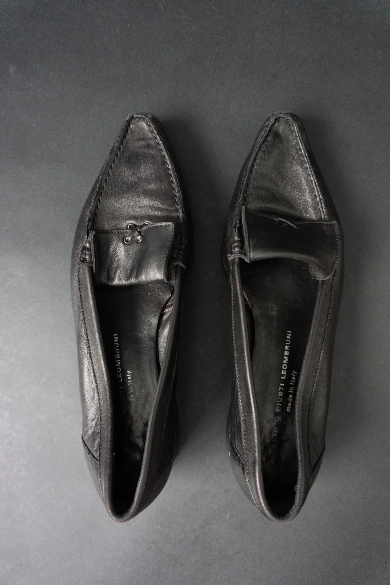 Vintage Leder Loafer, 90s, Made in Italy, 41