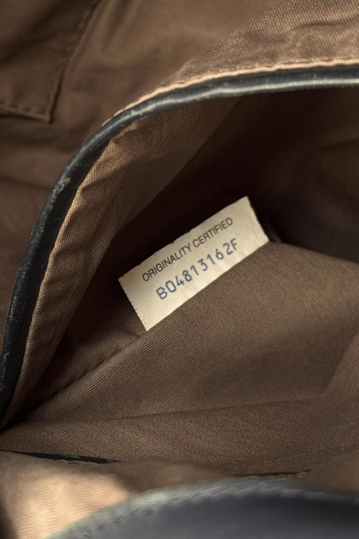 Vintage Bottega Veneta Lederrucksack in Dunkelblau mit Intrecciato-Details