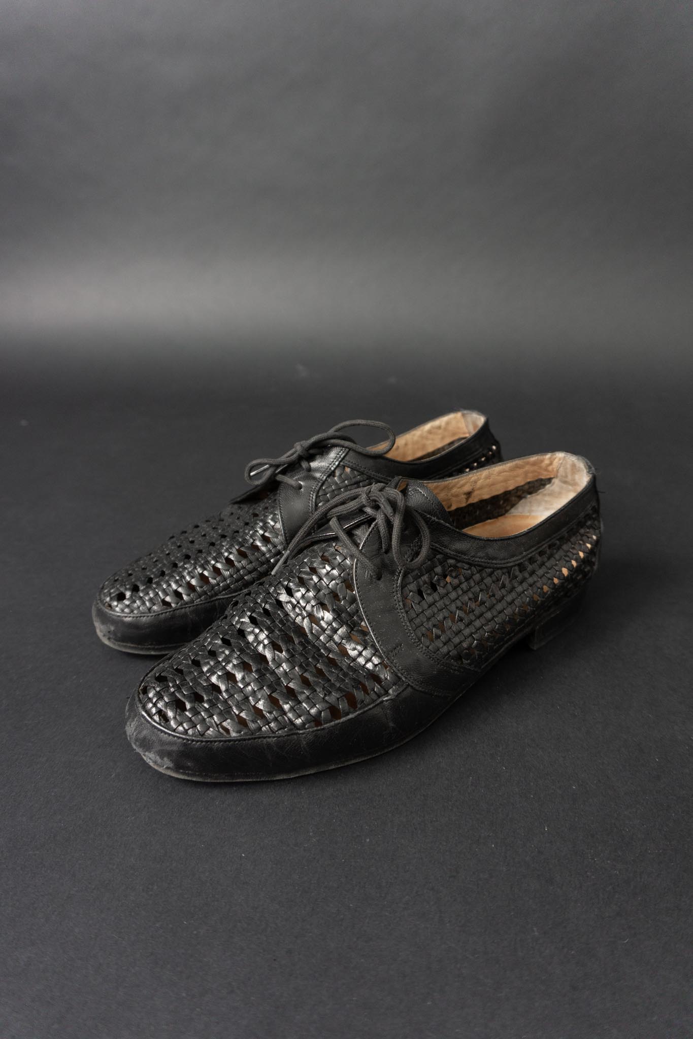 Vintage Bally Derbys, Schwarz, Made in Switzerland, 40