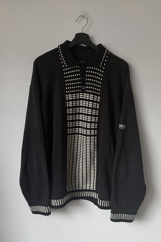 Vintage 90s Carlo Colucci Pullover – Schwarz