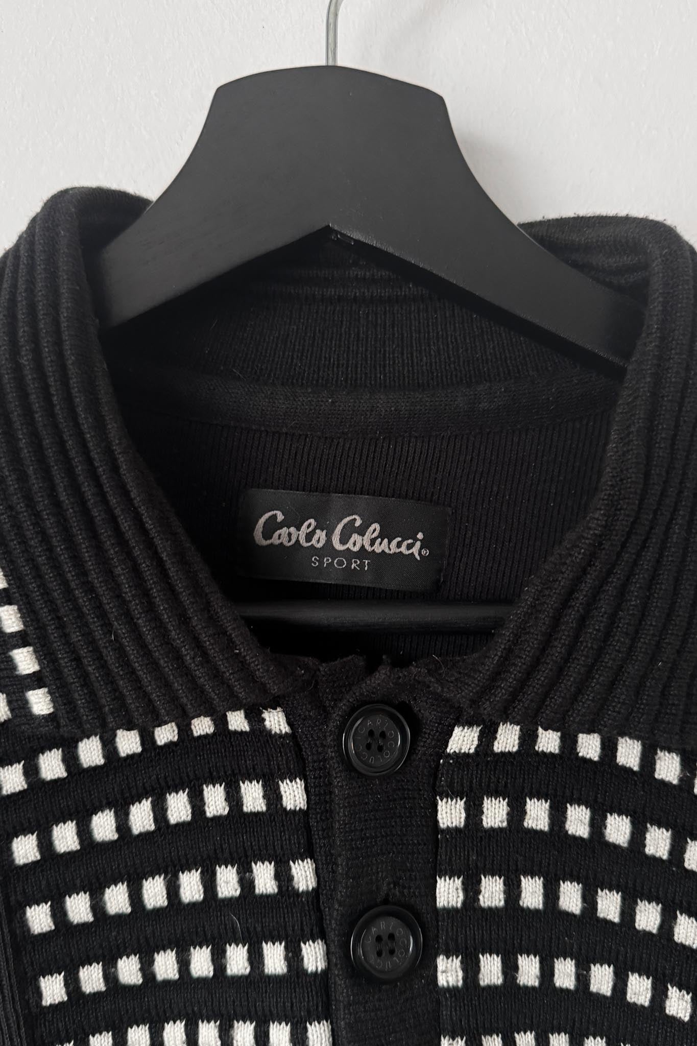 Vintage 90s Carlo Colucci Pullover – Schwarz