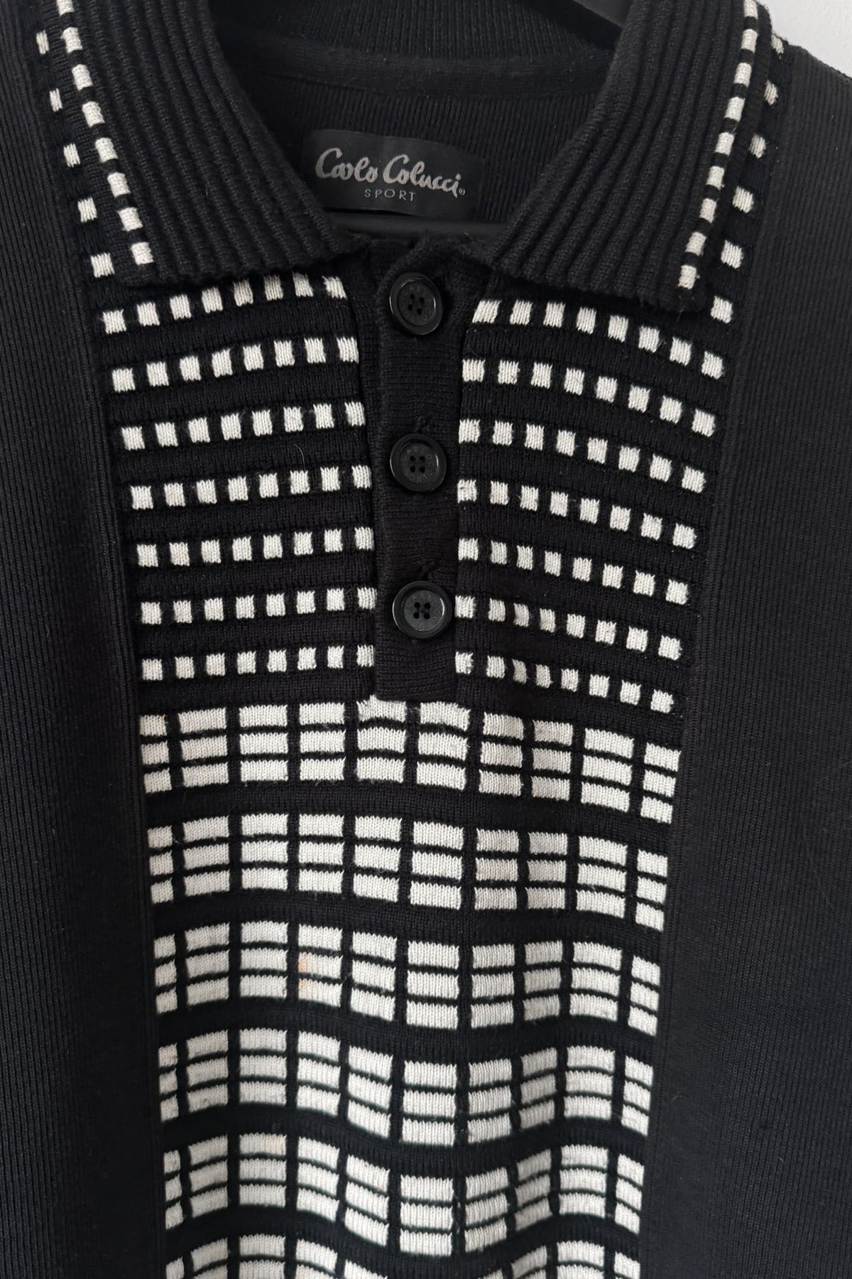 Vintage 90s Carlo Colucci Pullover – Schwarz