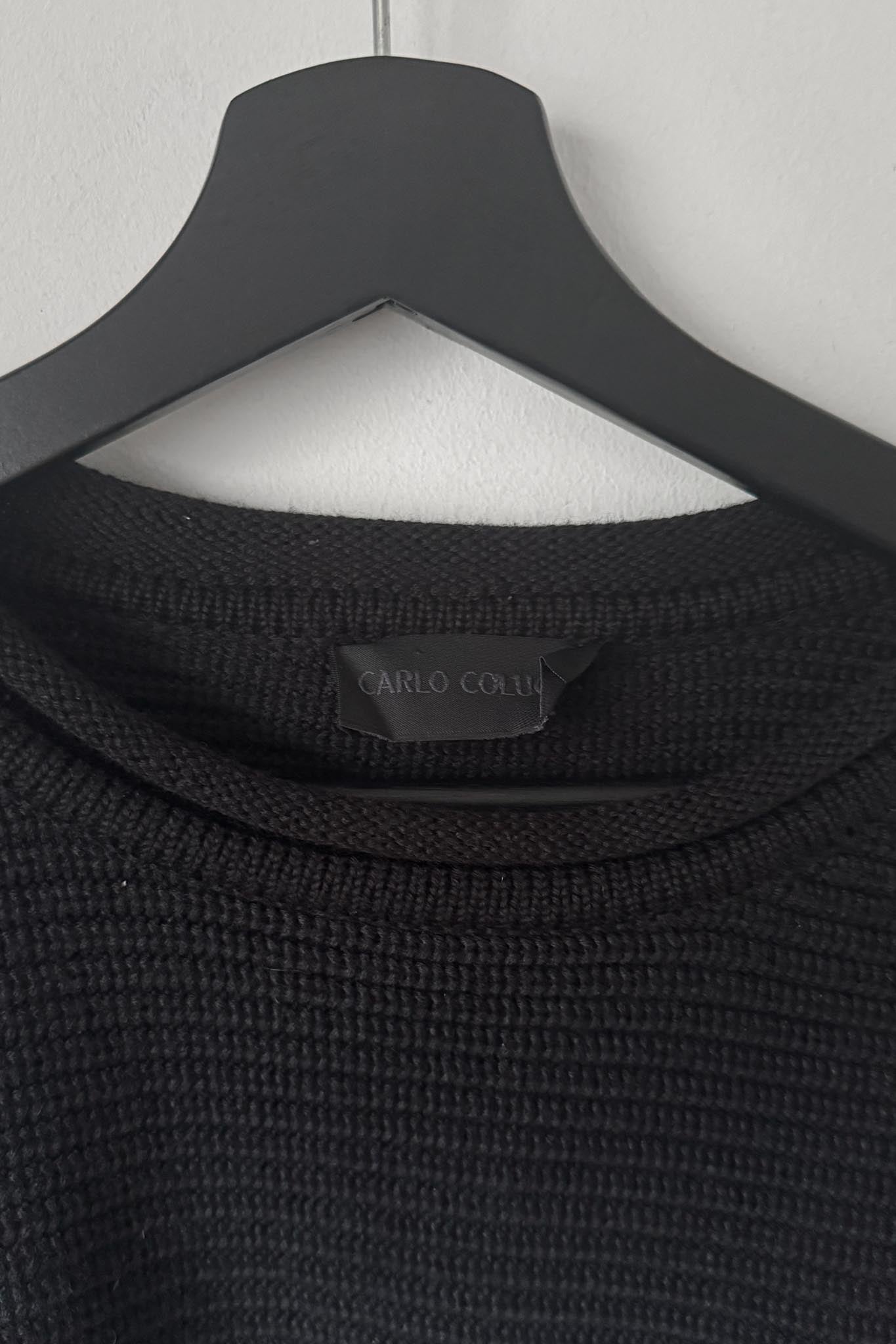 Vintage 90s Carlo Colucci Pullover – Schwarz, XS-S