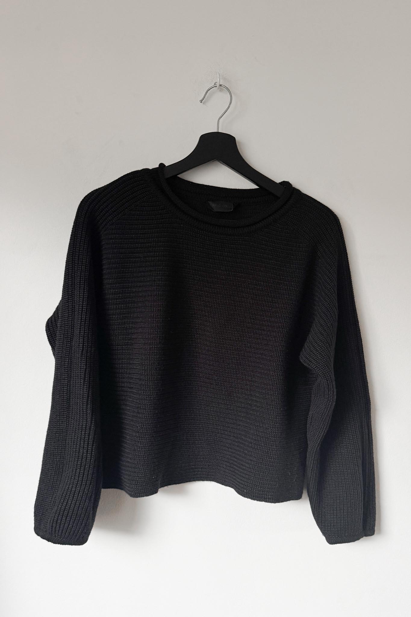 Vintage 90s Carlo Colucci Pullover – Schwarz, XS-S