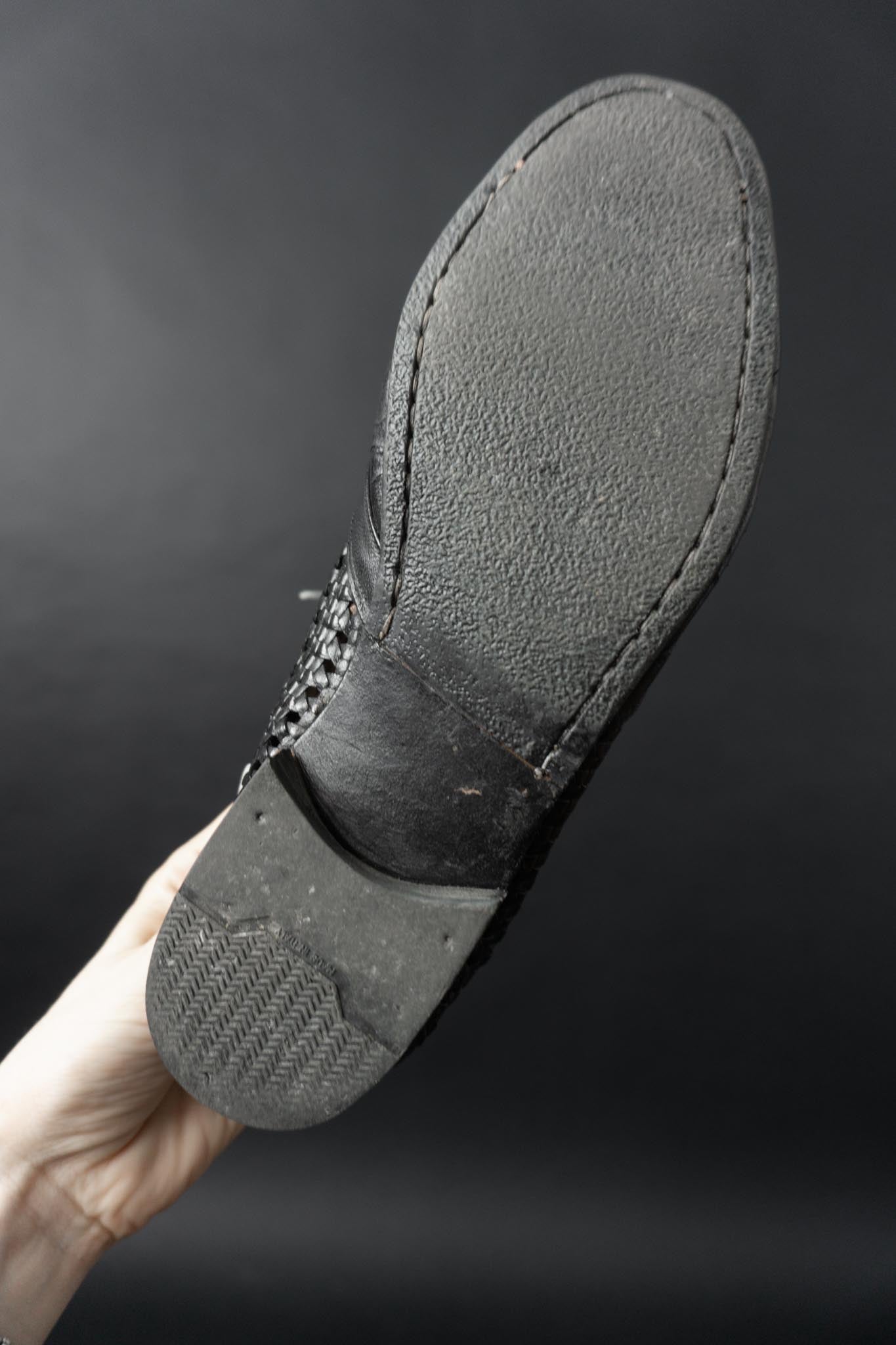 Vintage Bally Derbys, Schwarz, Made in Switzerland, 40