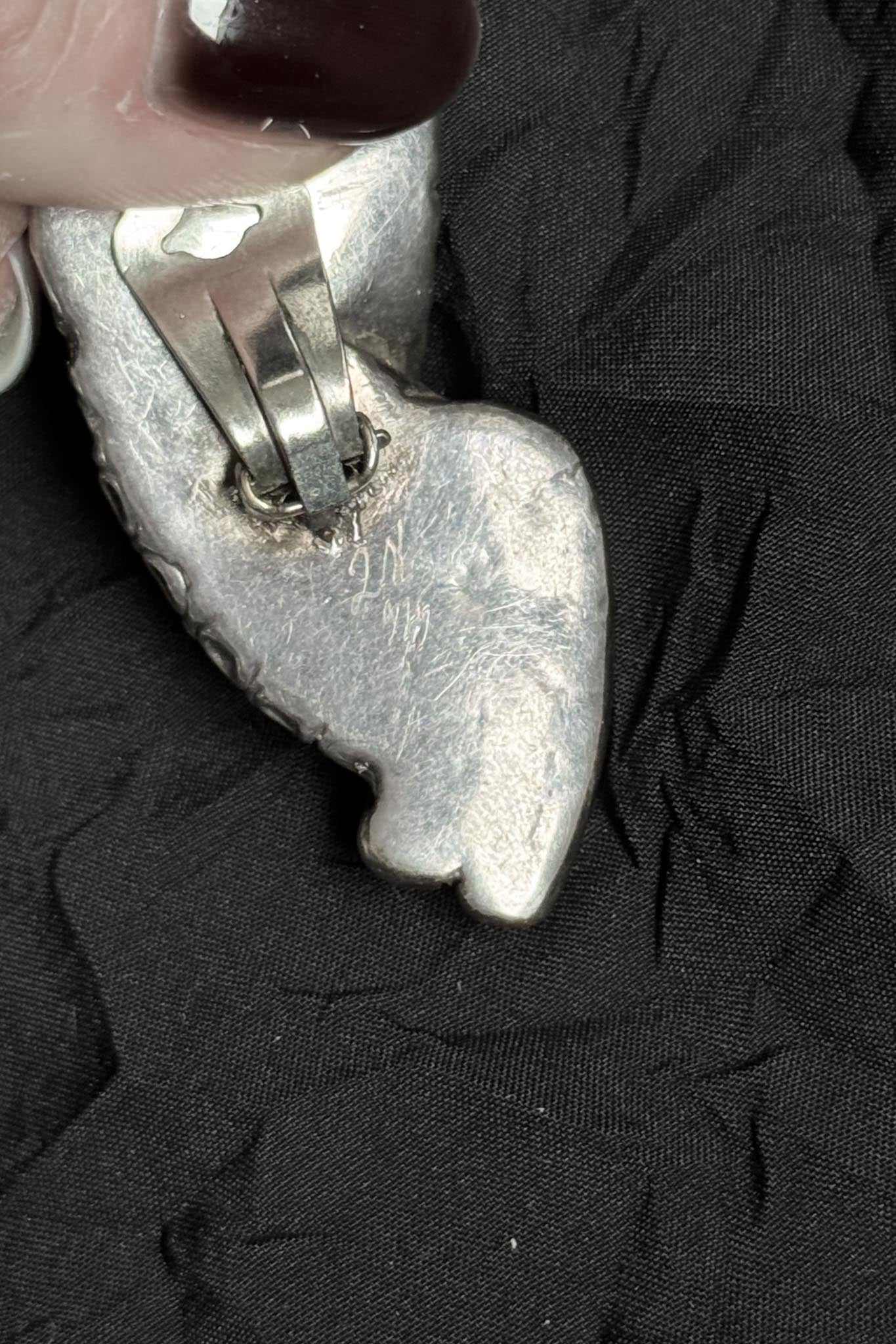 Vintage avanatgarde Ohrclips aus 925 Silber