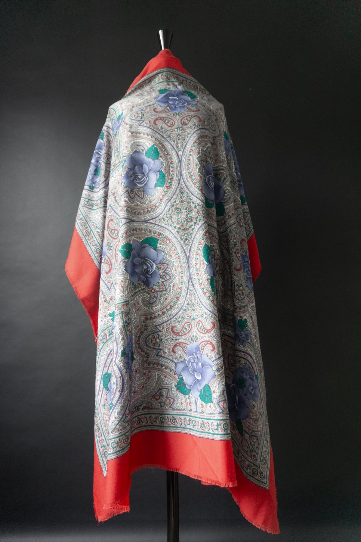 Vintage XXL Wolltuch Paisley