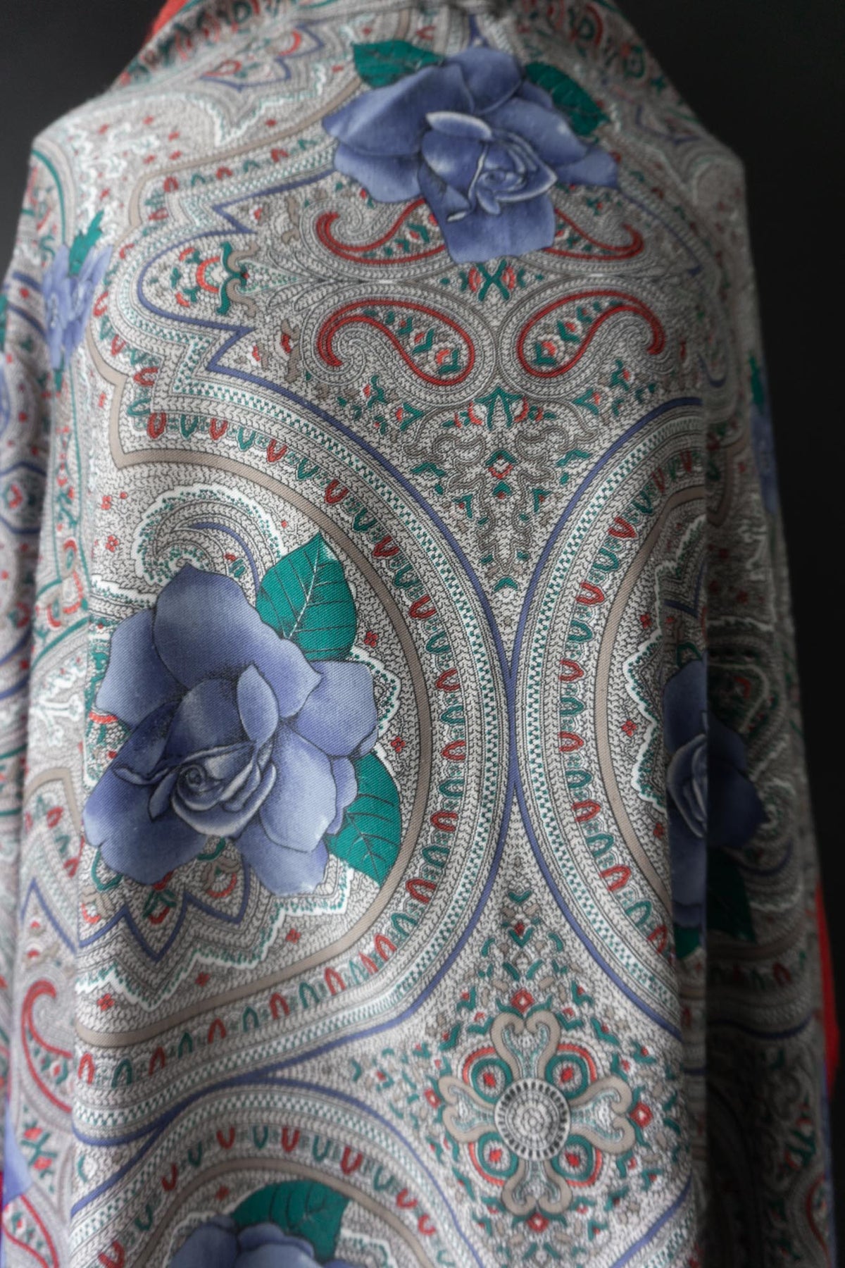 Vintage XXL Wolltuch Paisley
